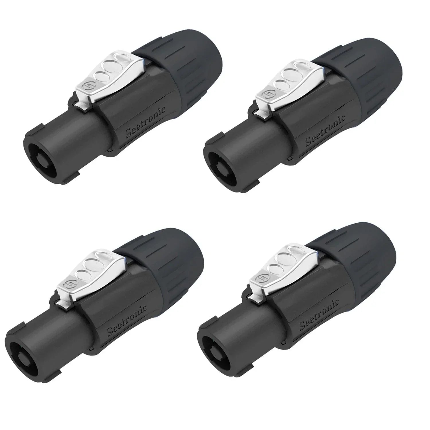 4 x Seetronic ML4FC-X Locking Loudspeaker Connector - DY Pro Audio