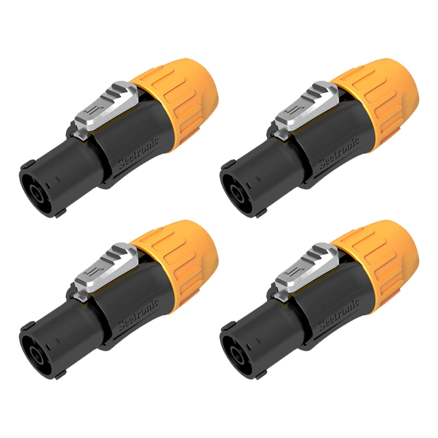 4 x Seetronic SAC3FX PowerTwist TR1 IP65 Connector - DY Pro Audio