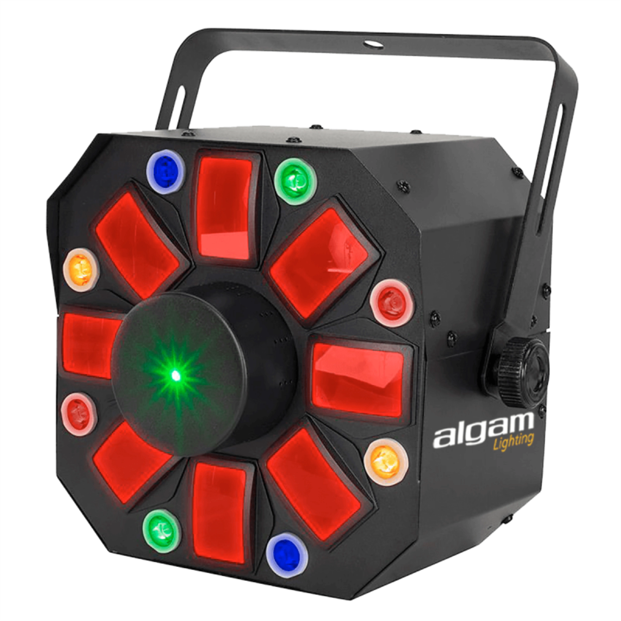 Algam Lighting PHEBUS2 3-in-1 Combo LED Light Effect Derby, Strobe or Wash, Laser