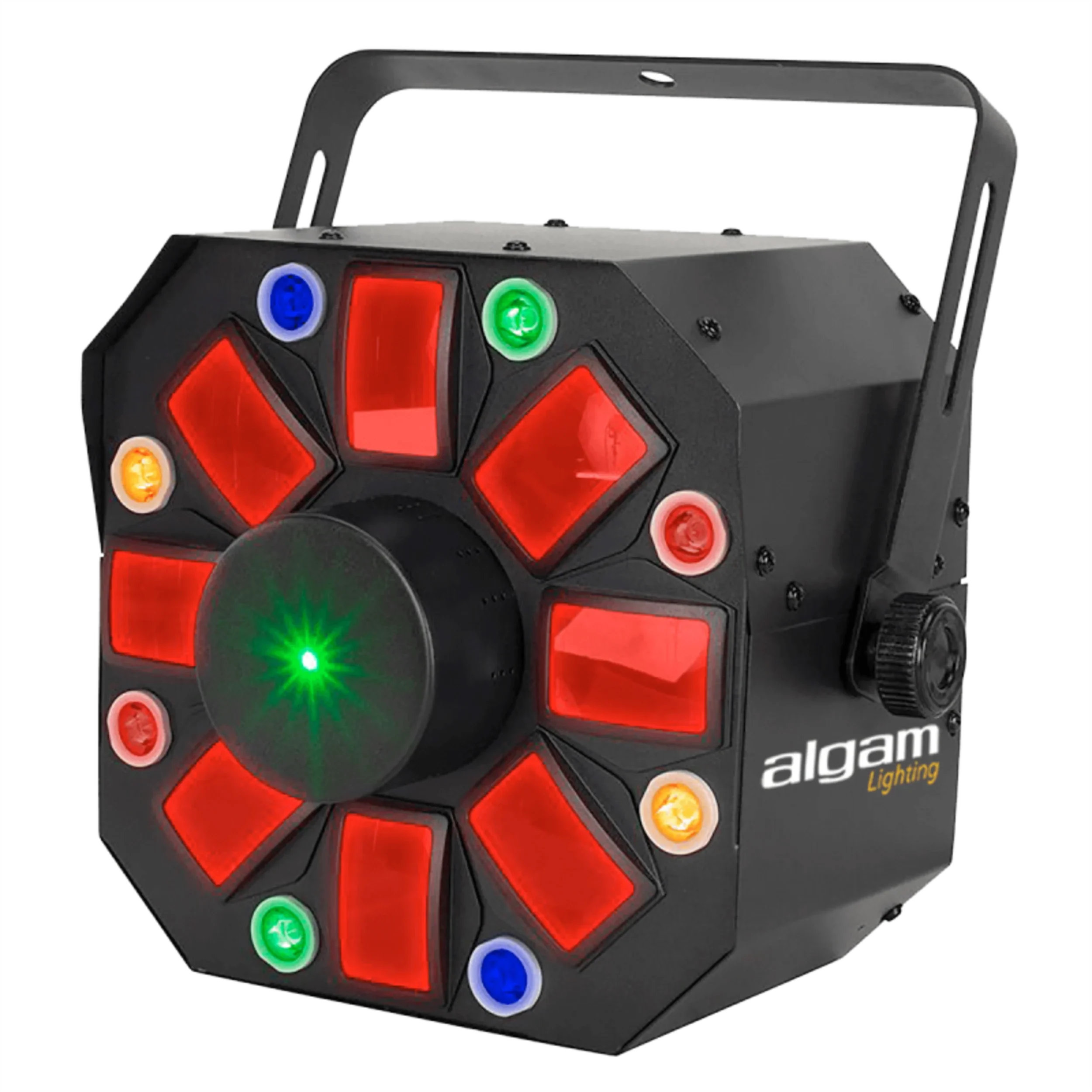 Algam Lighting PHEBUS2 3-in-1 Combo LED Light Effect Derby, Strobe or Wash, Laser