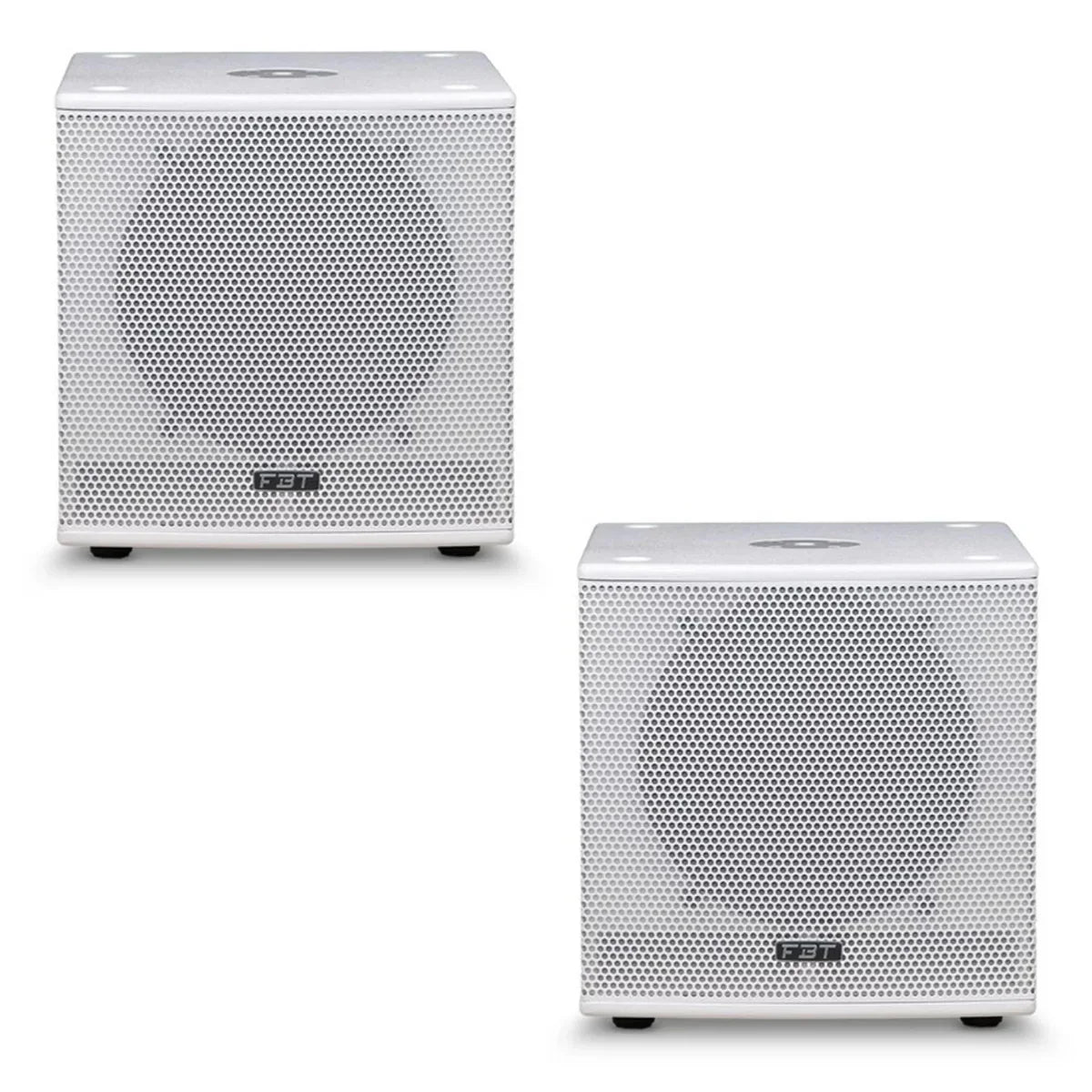 2 x FBT SUBline 112sa 12" Active Subwoofer White