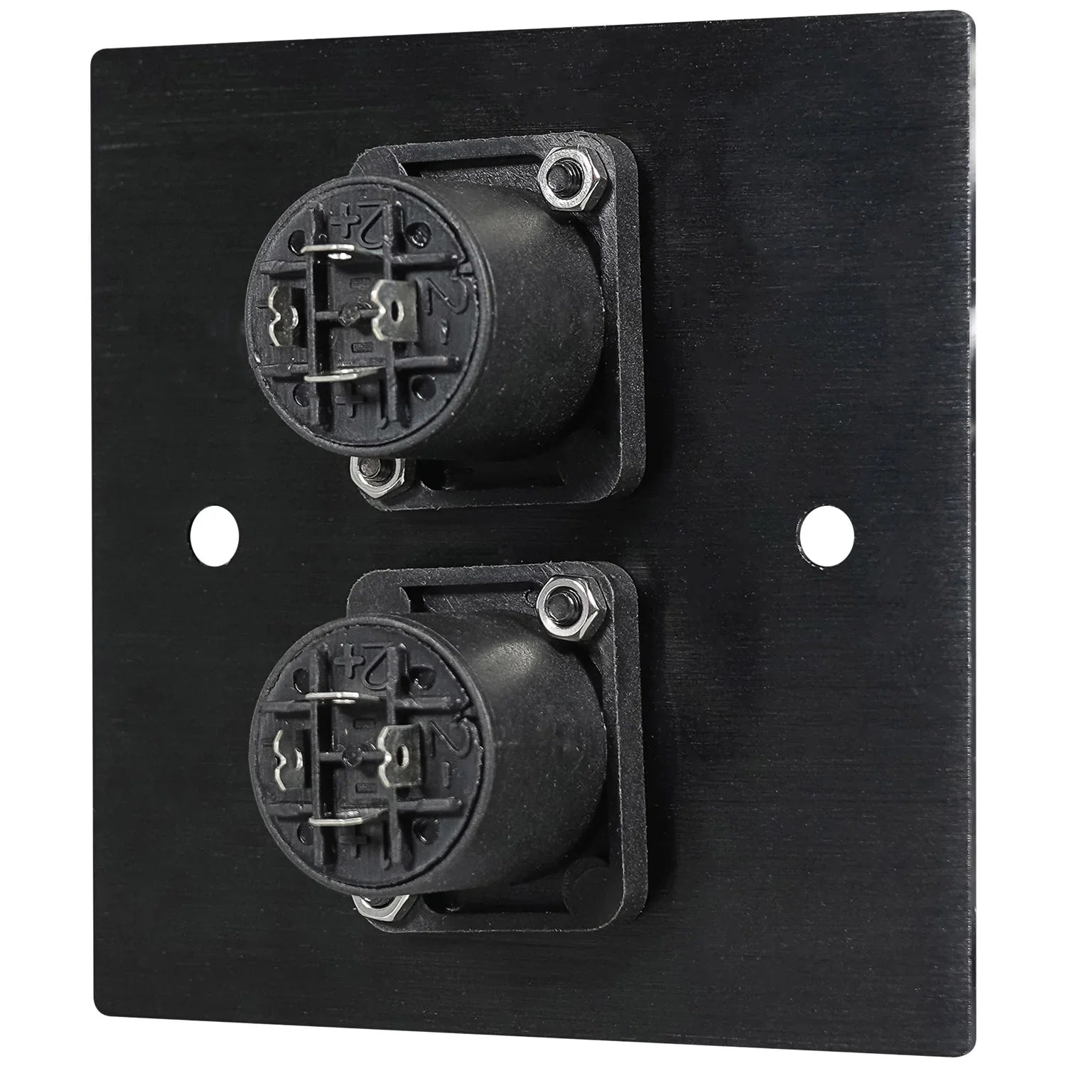 Eagle 2 x Four Pole Speaker Socket Wall Plate Metal