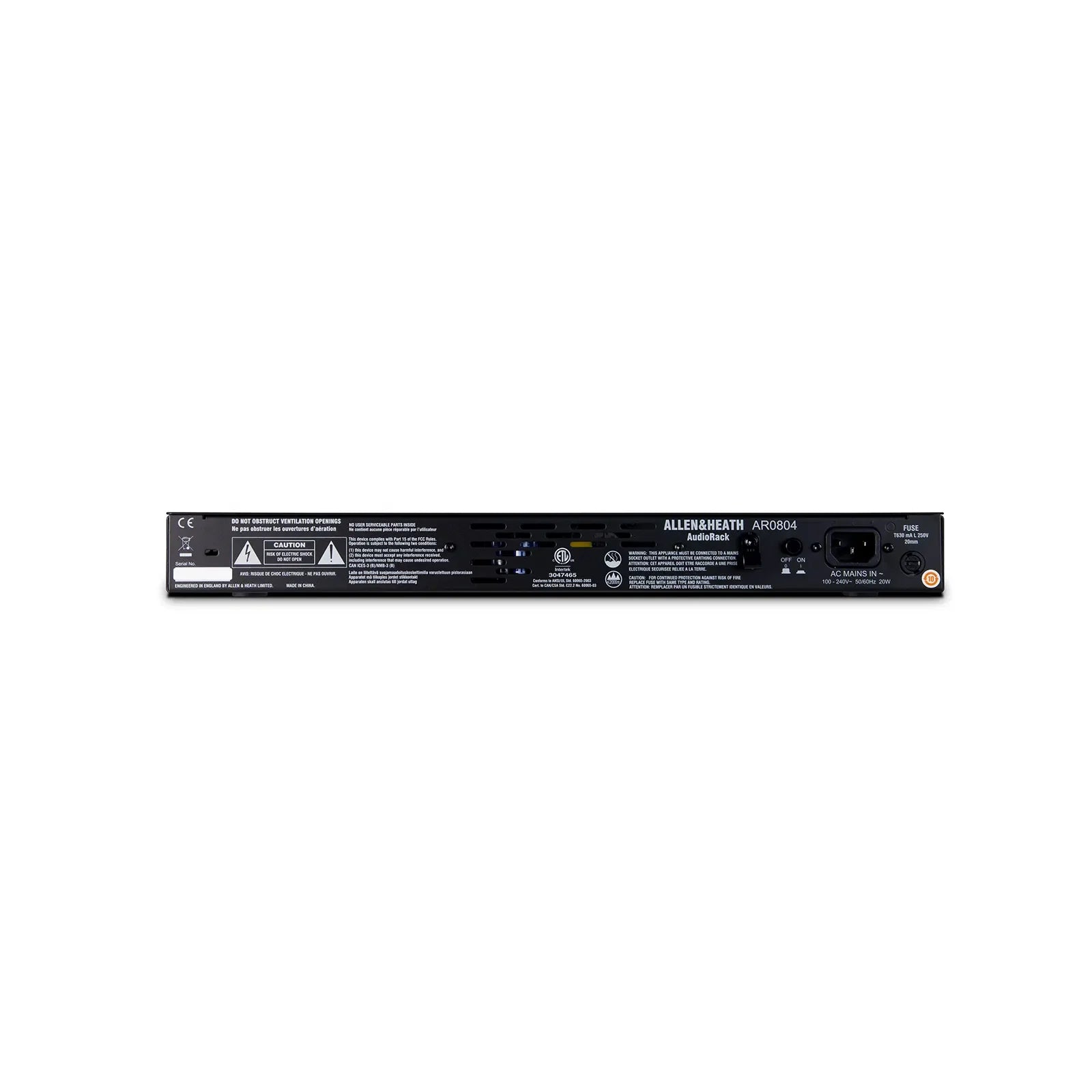 Allen & Heath AR84 8 Input/ 4 Output Rack