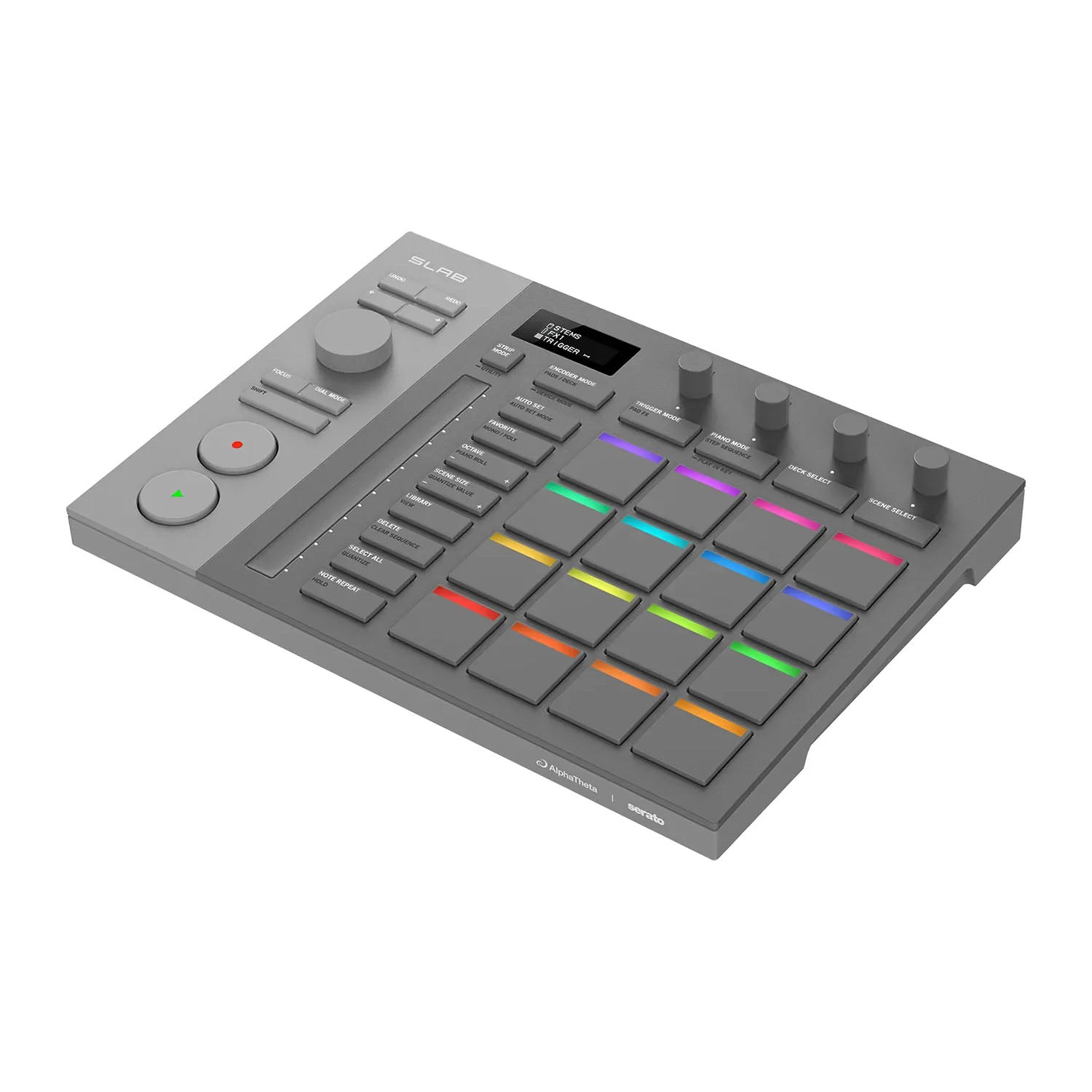 AlphaTheta SLAB USB MIDI pad controller for beatmaking and Serato Studio integration