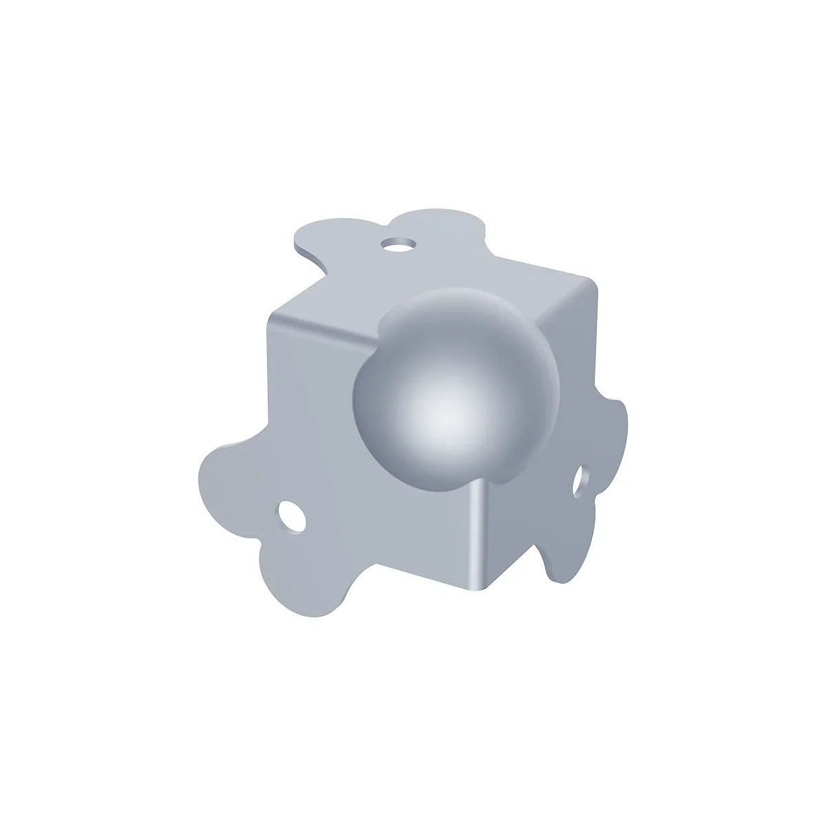 8x Penn Elcom medium PennBrite ball corners with 1mm radius for 22mm case extrusions