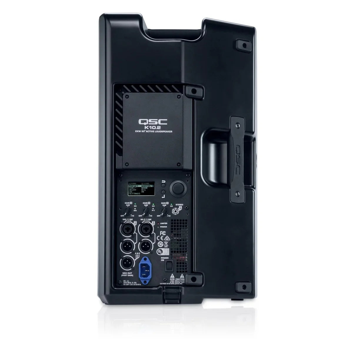 2 x QSC K10.2 10'' Active PA Speaker with Speaker Stands