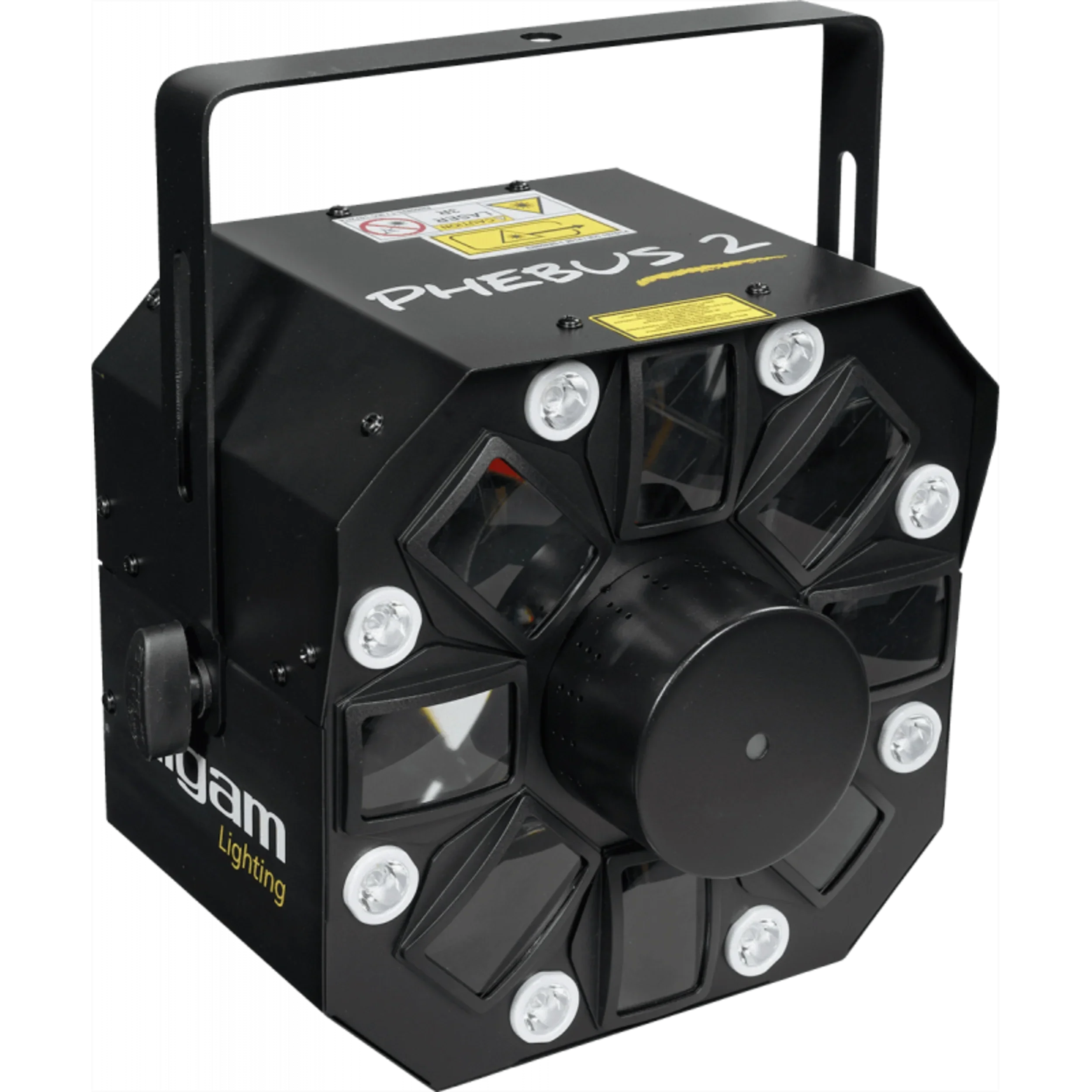 Algam Lighting PHEBUS2 3-in-1 Combo LED Light Effect Derby, Strobe or Wash, Laser