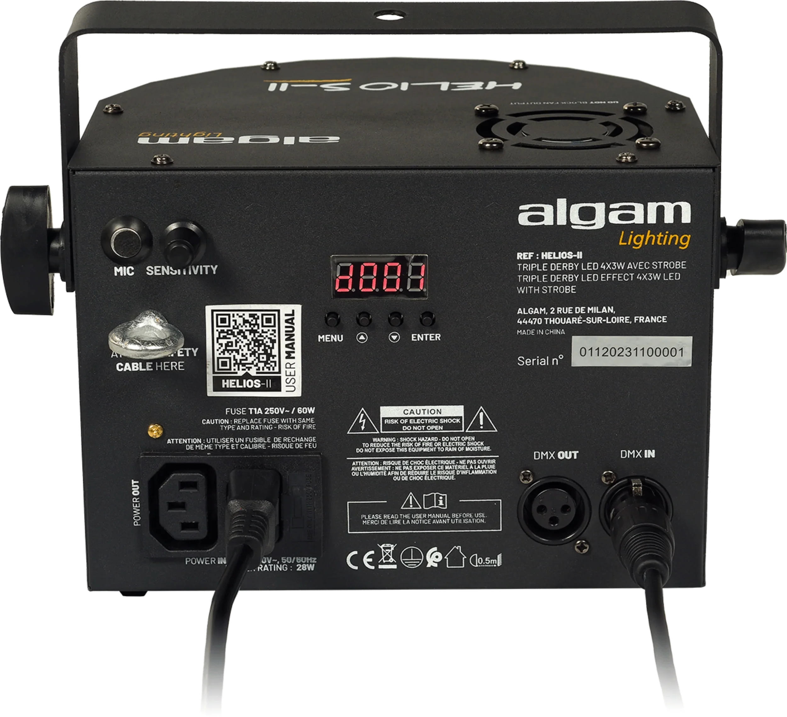 Algam Lighting 2-In-1 Derby And Stroboscope LED Projector Effect Light