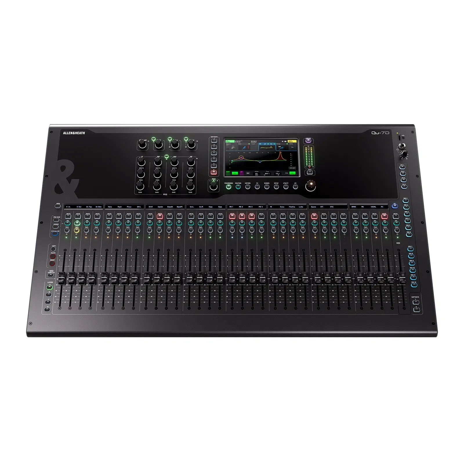 Allen & Heath Qu-7D Digital Mixing Console With 32 Faders and 16x16 Dante