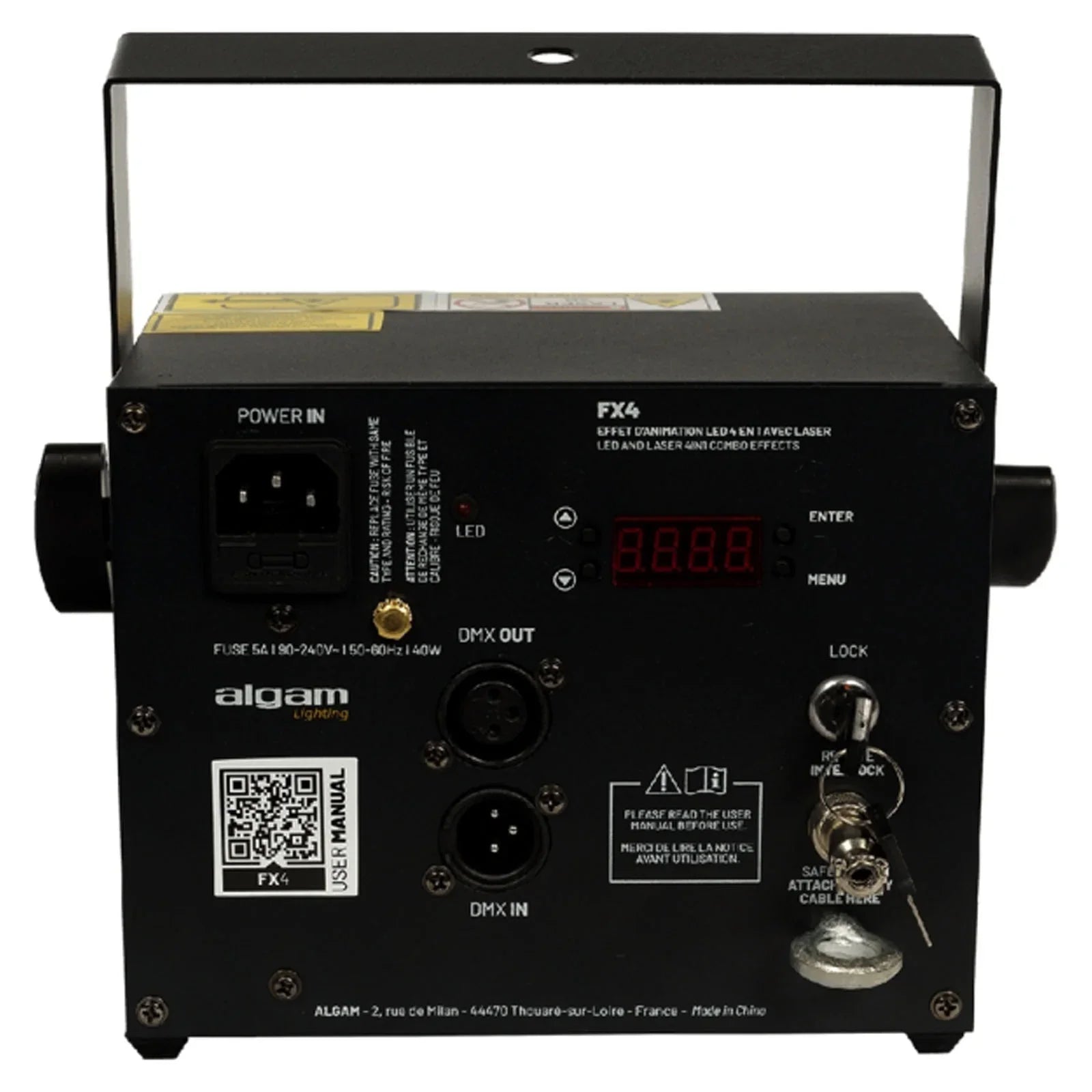 Algam Lighting FX-4 4-in-1 LED Gobos, Magic Ball, RG Laser and Strobe Combo