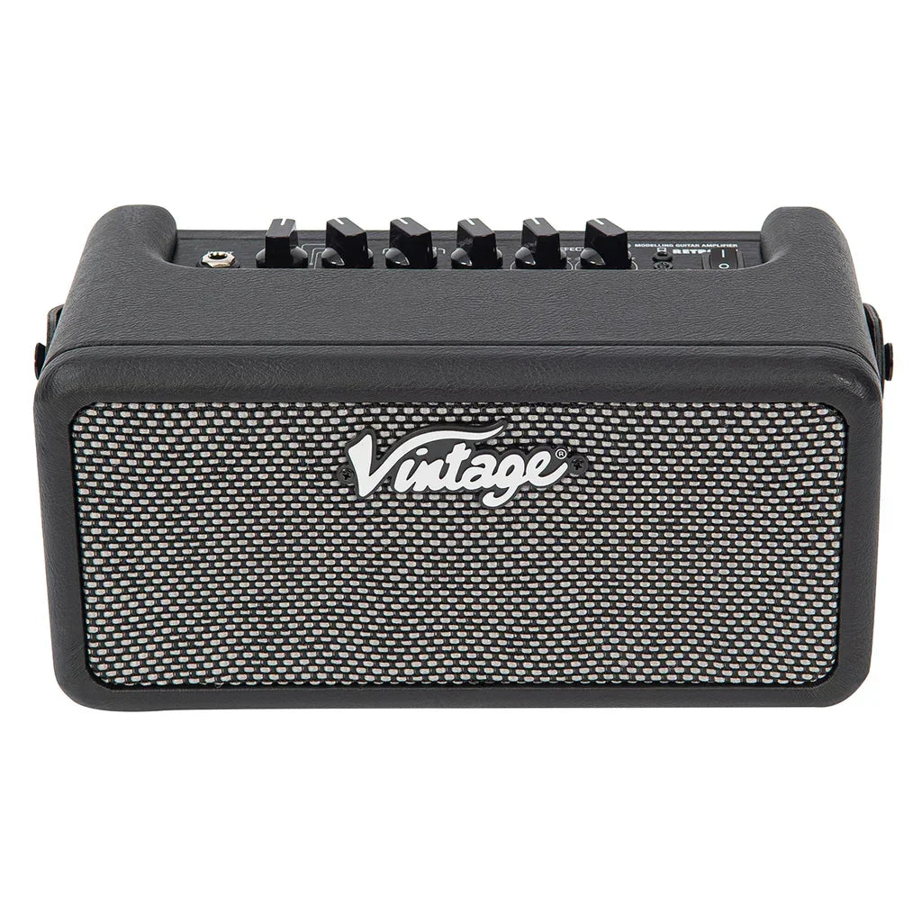 Vintage Retro 15w Guitar Amplifier with DSP Black