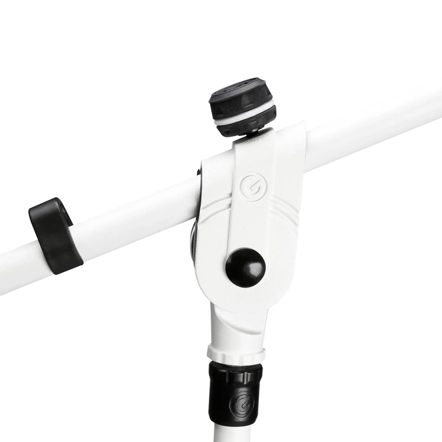 Gravity MS 4322 W Microphone Stand with Folding Tripod Base and 2-Point Adjustment Telescoping Boom, White