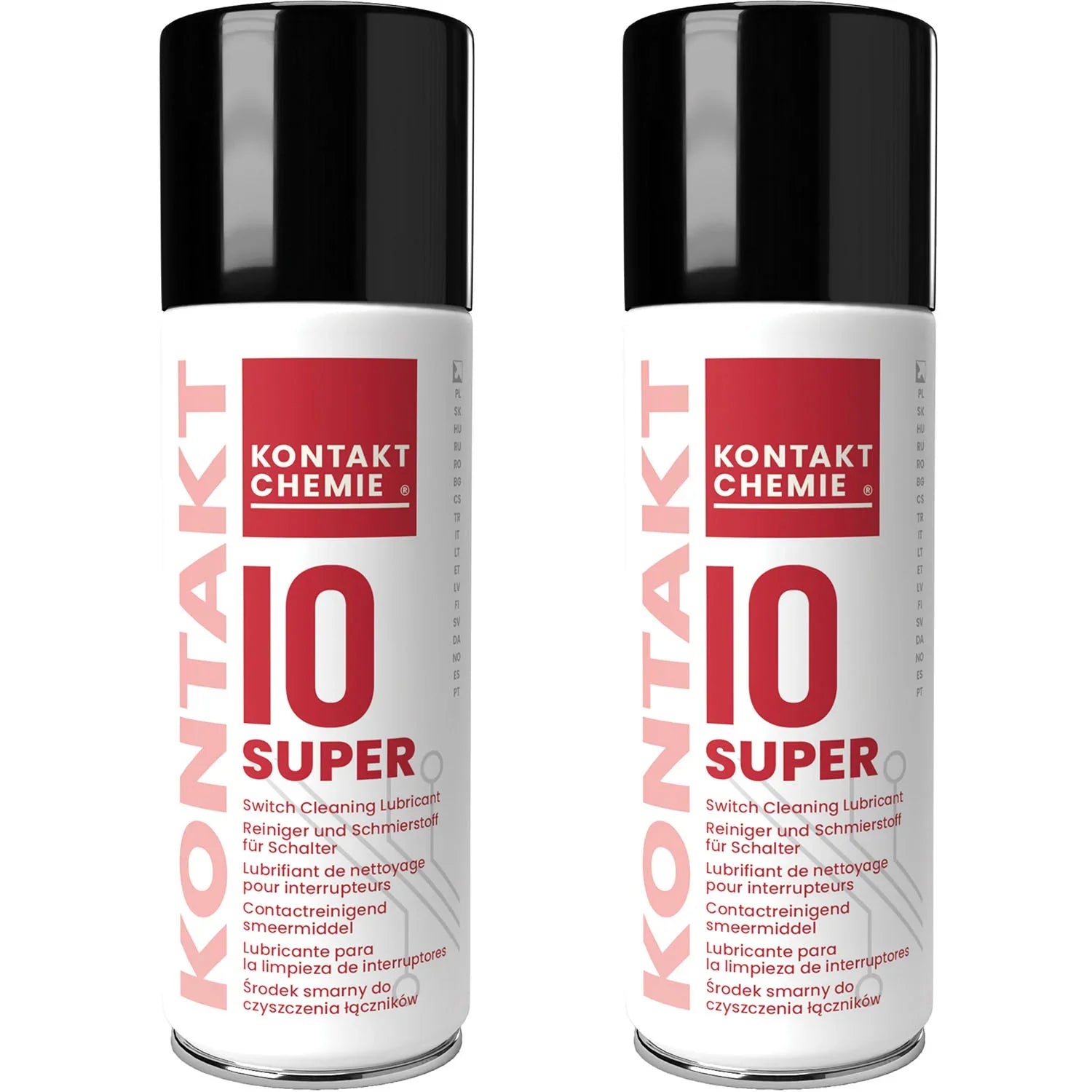 2 X Kontakt Super 10 Contact Cleaner