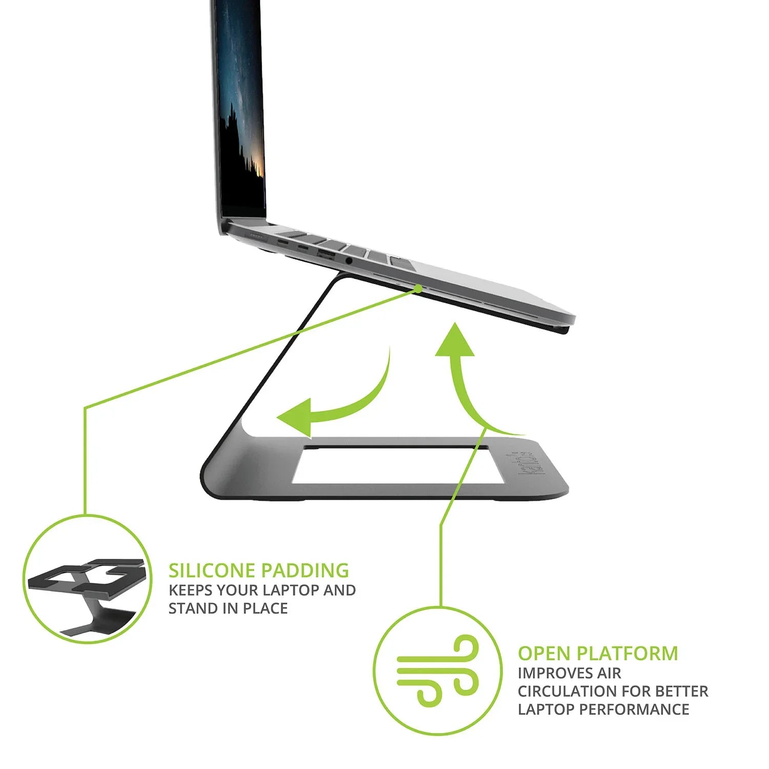 Kanto LE1 Universal Riser Laptop Stand