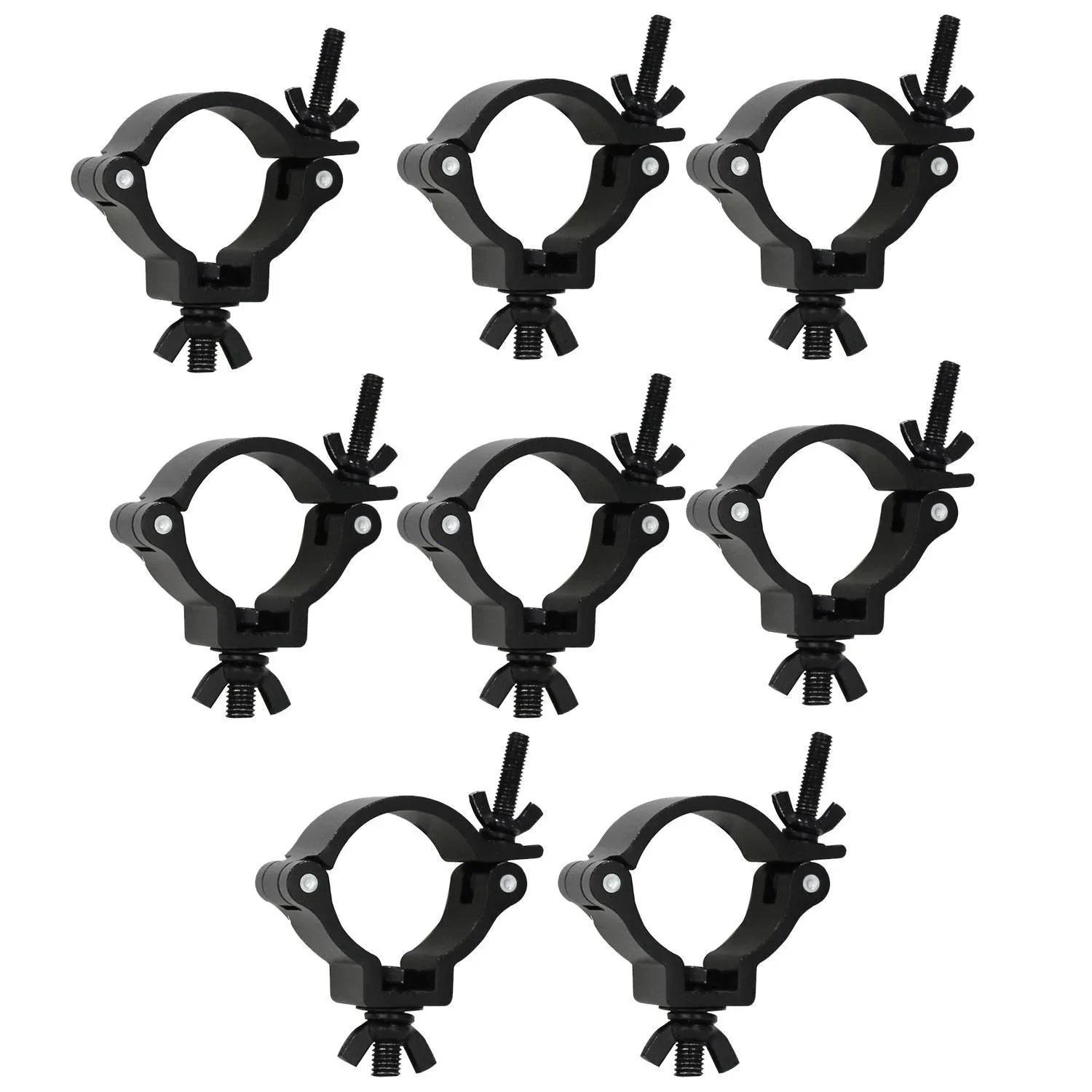 8 x Equinox TC 50S Aluminium 50kg 48-51mm Half Coupler Black - DY Pro Audio