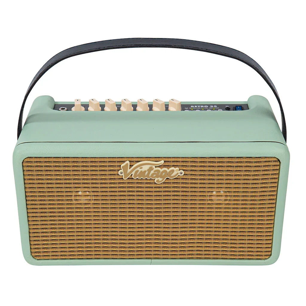 Vintage Retro 25W Guitar Amplifier with DSP Mint Green