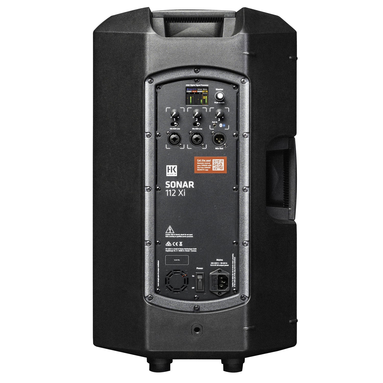 2 x HK Audio Sonar 112 Xi 1200w 12" Active Speaker With Speaker Stands