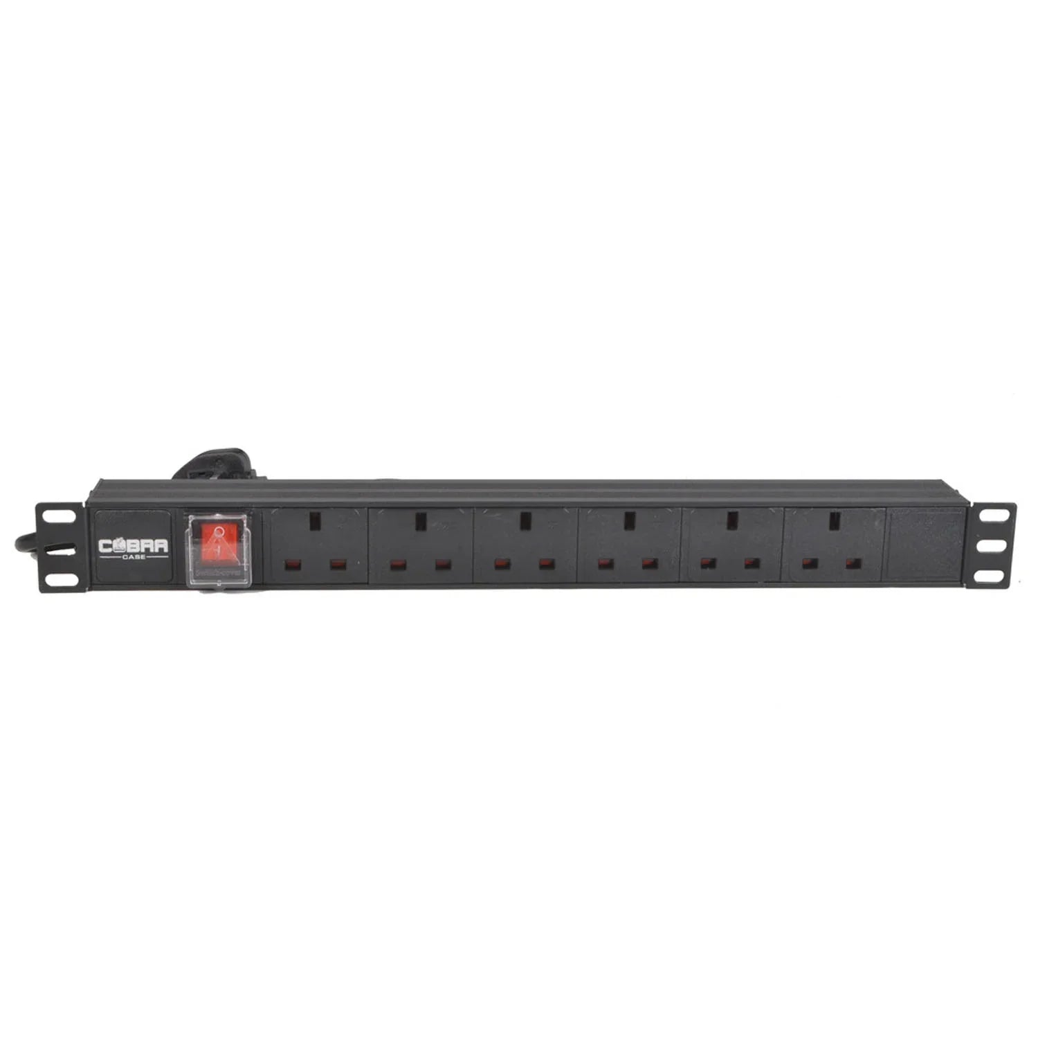 Cobra CW PDU 6-Way PDU (UK Plug) 6 Socket PDU (UK), with on/off switch, UK plug 1.8m Cable