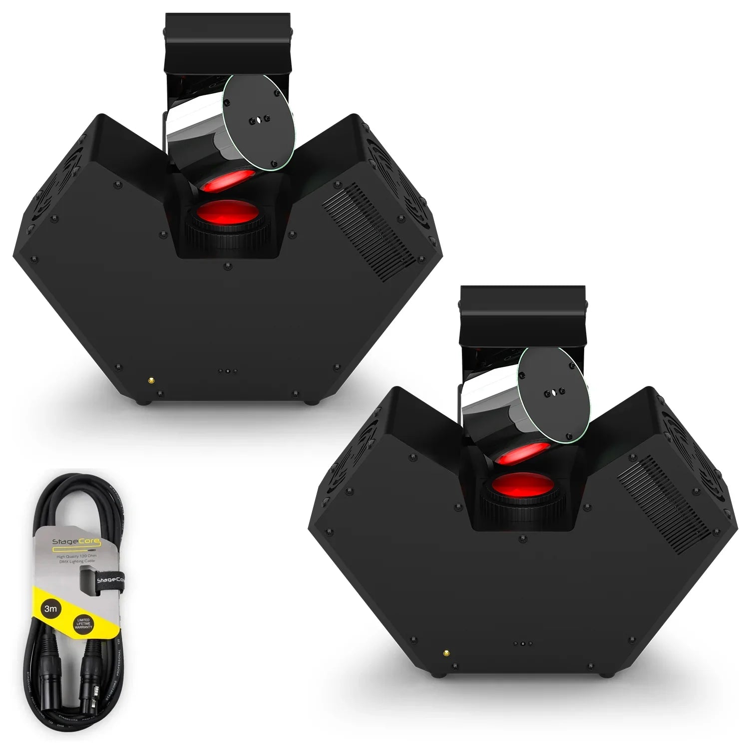 2 x Chauvet DJ Blazor 115w Barrel Effect Light With DMX Cable