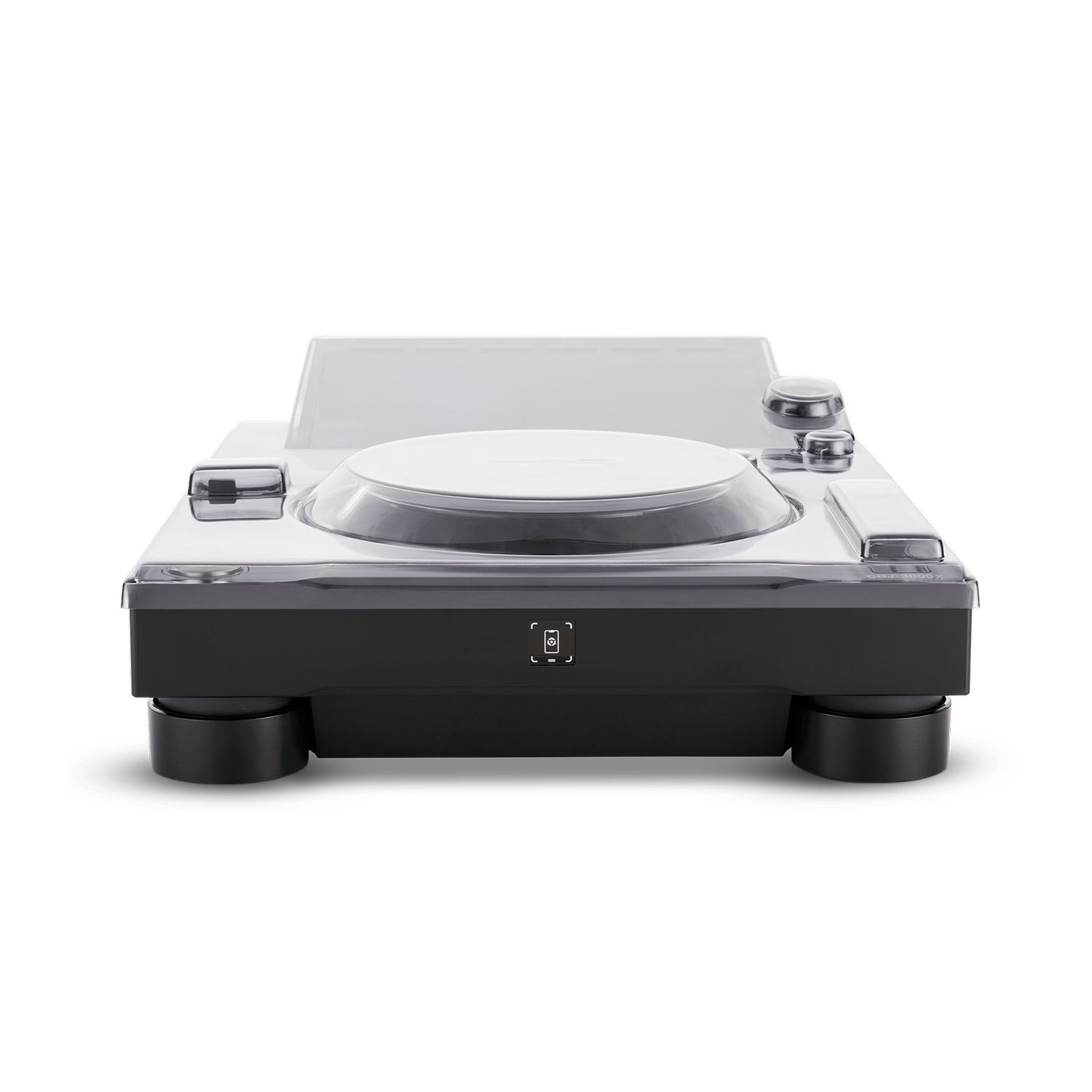 Top view of Decksaver cover protecting AlphaTheta CDJ-3000X deck