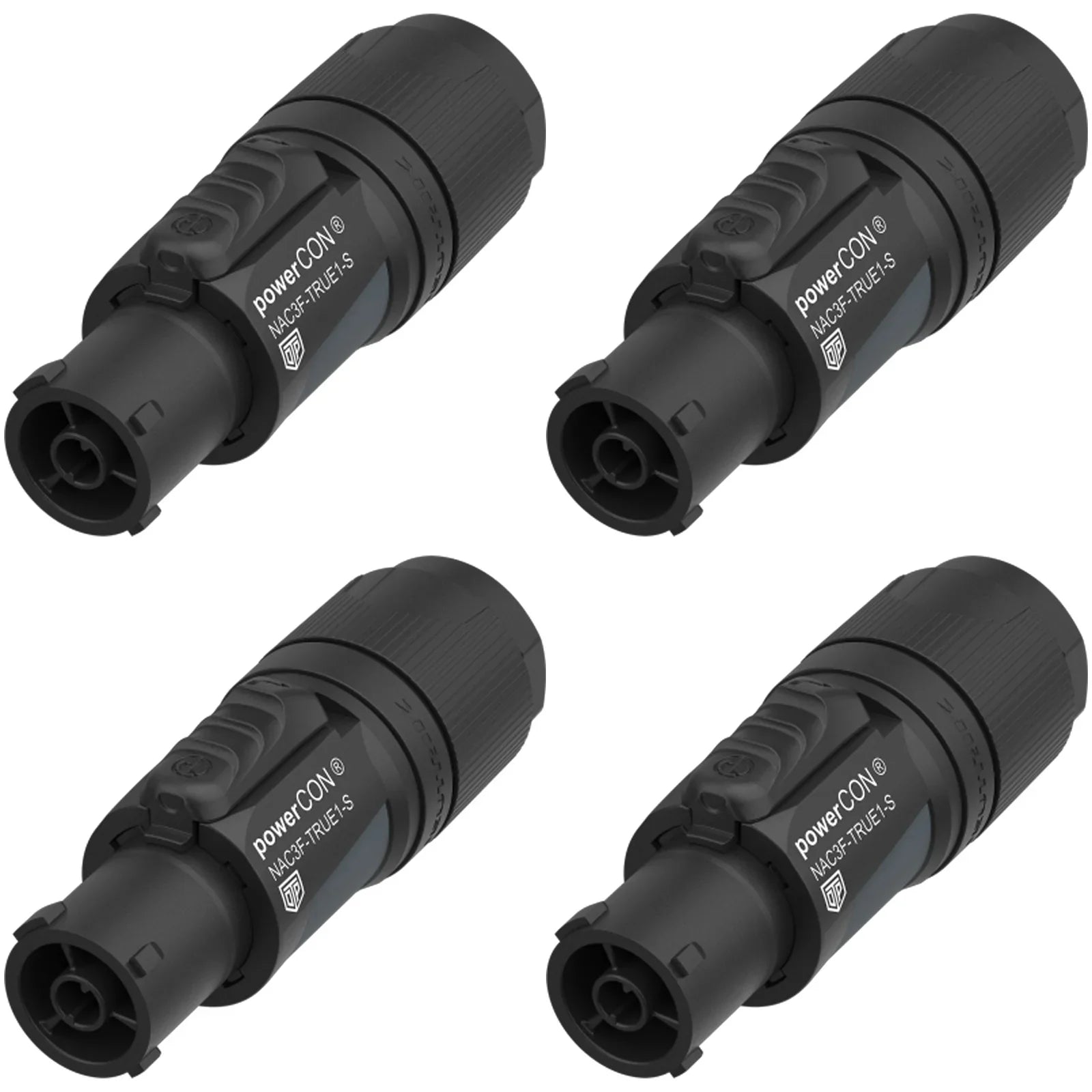 4 x Neutrik NAC3F-TRUE1-S PowerCON True1 Mains Cable Connector Female
