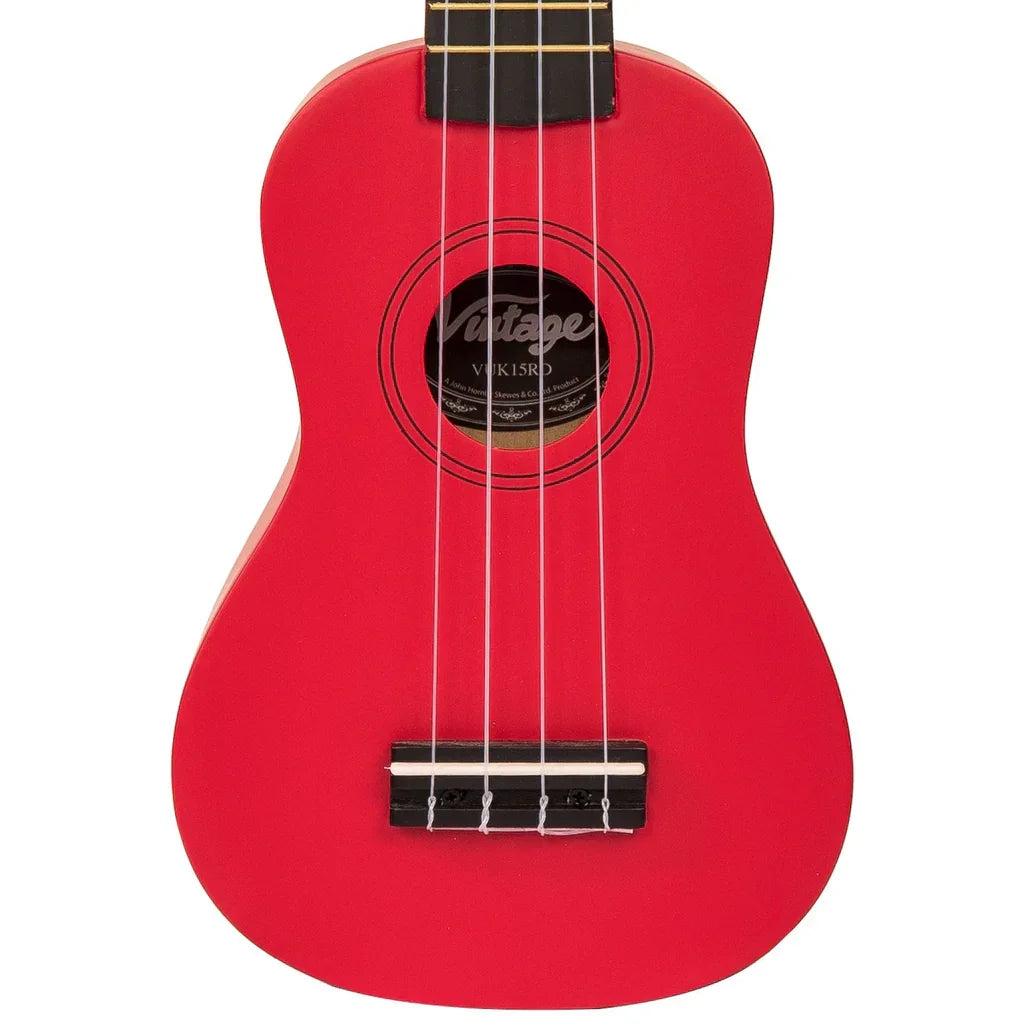 Vintage Soprano Ukulele Satin Red