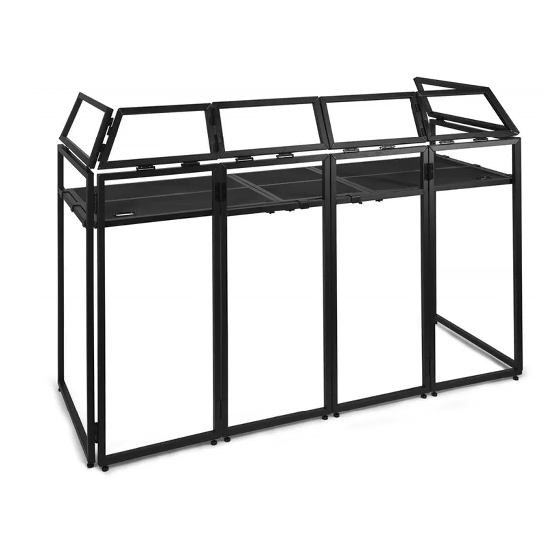 Ultimax DJBoothProXL Large DJ Booth with Black and White Scrim and Carry Bag