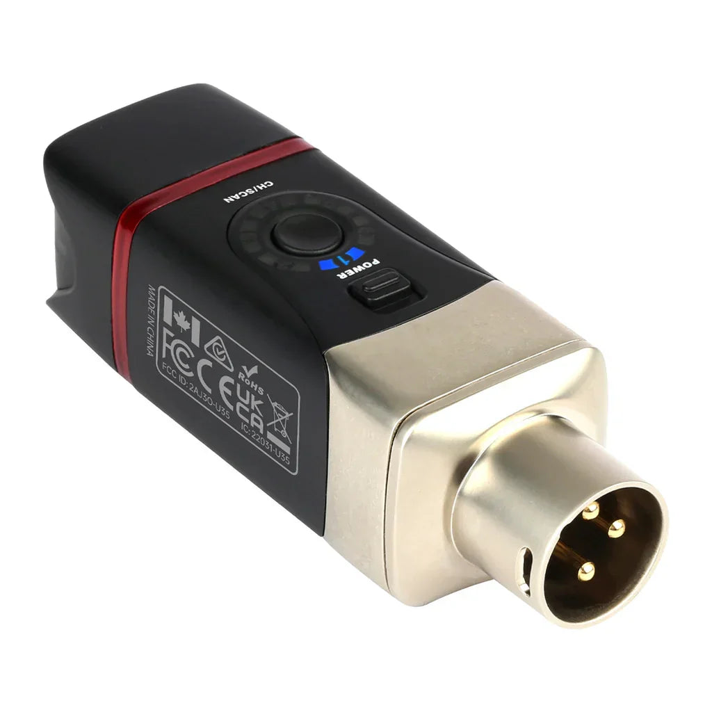 Xvive XU35 5.8GHz Microphone Wireless System Black