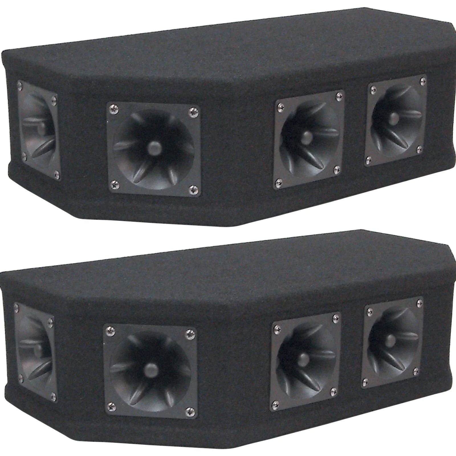 2 x SoundLab 50W Tweeter Array 8 Ohms, 6 Square Piezo Speakers