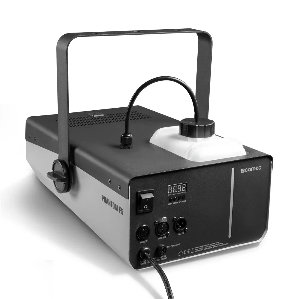Cameo PHANTOM F5 1500 W High Output Fog Machine with Two-Color Tank Illumination