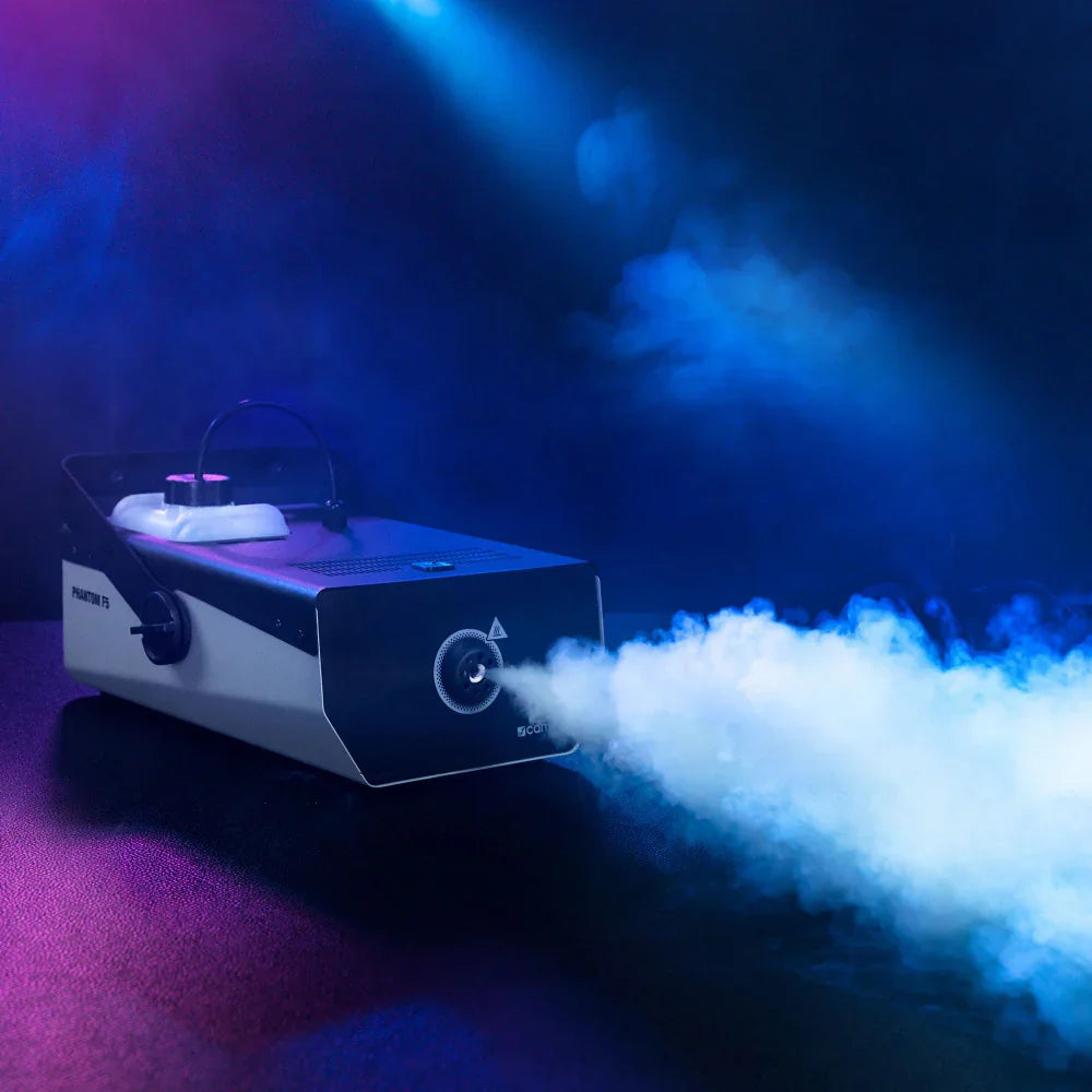 Cameo PHANTOM F5 1500 W High Output Fog Machine with Two-Color Tank Illumination