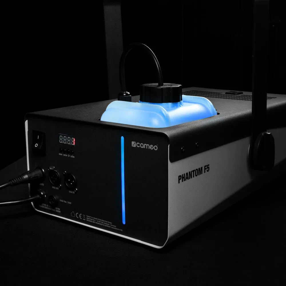 Cameo PHANTOM F5 1500 W High Output Fog Machine with Two-Color Tank Illumination