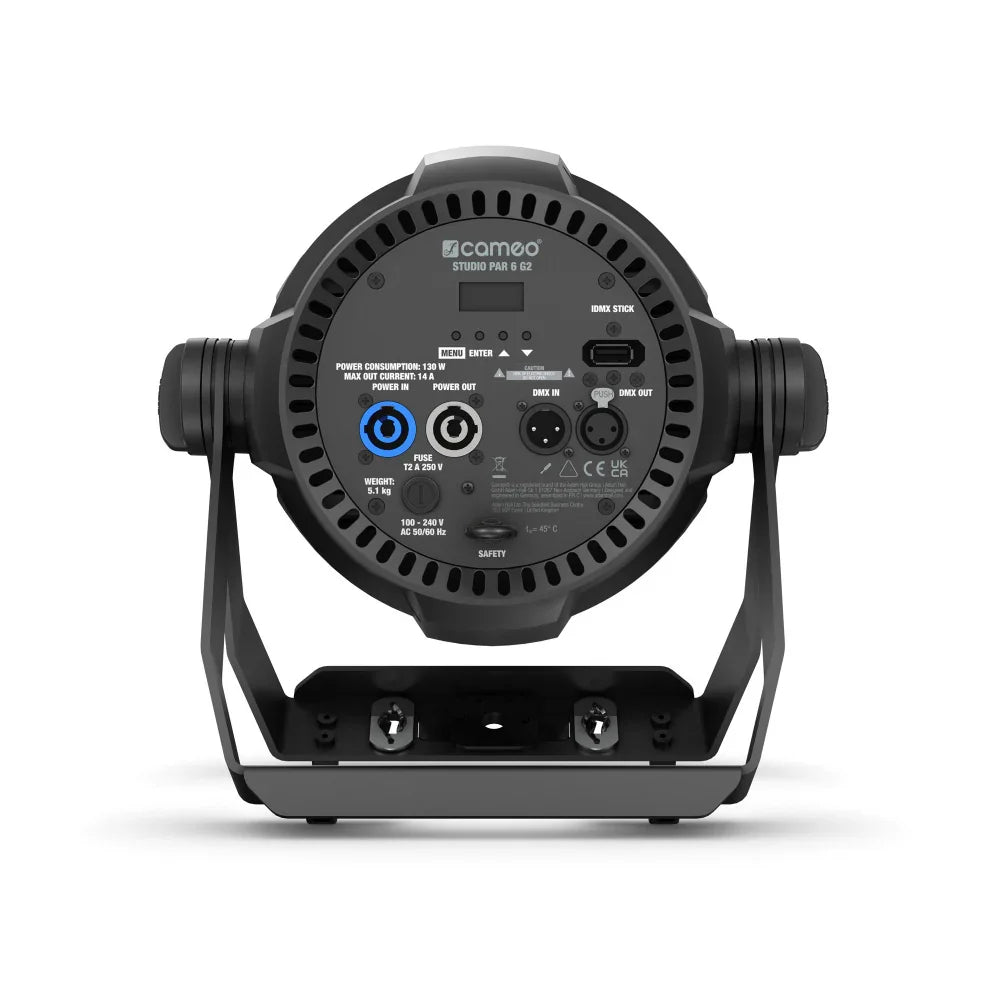 Cameo STUDIO PAR 6 G2 LED PAR Spotlight with 12 x RGBAWUV 6-in-1 LED