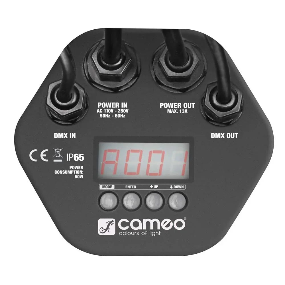 Cameo STUDIO PAR TRI 12 IP 12 x 3 W TRI Colour LED Outdoor PAR Can RGB in Black Housing