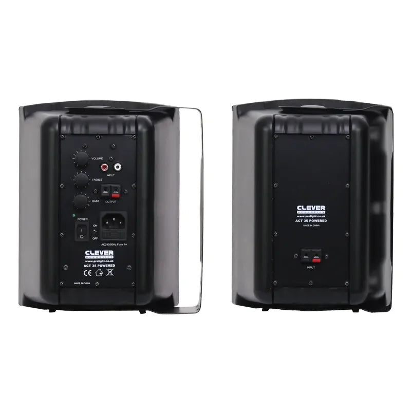 Clever Acoustics Black ACT Series Powered Speakers (Pair)