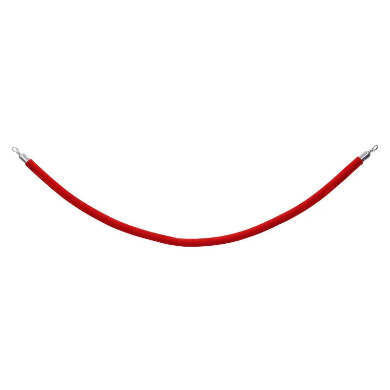 elumen8 Rope Red Velvet Chrome Barrier Series