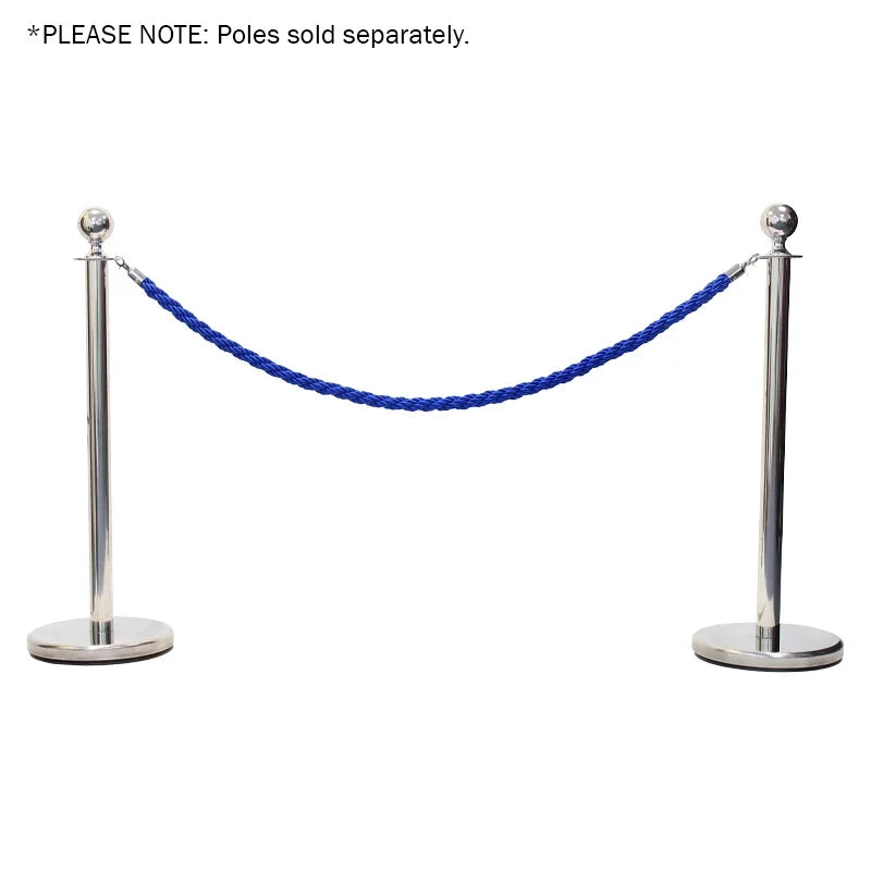 elumen8 Rope Blue Twisted Chrome Barrier Series