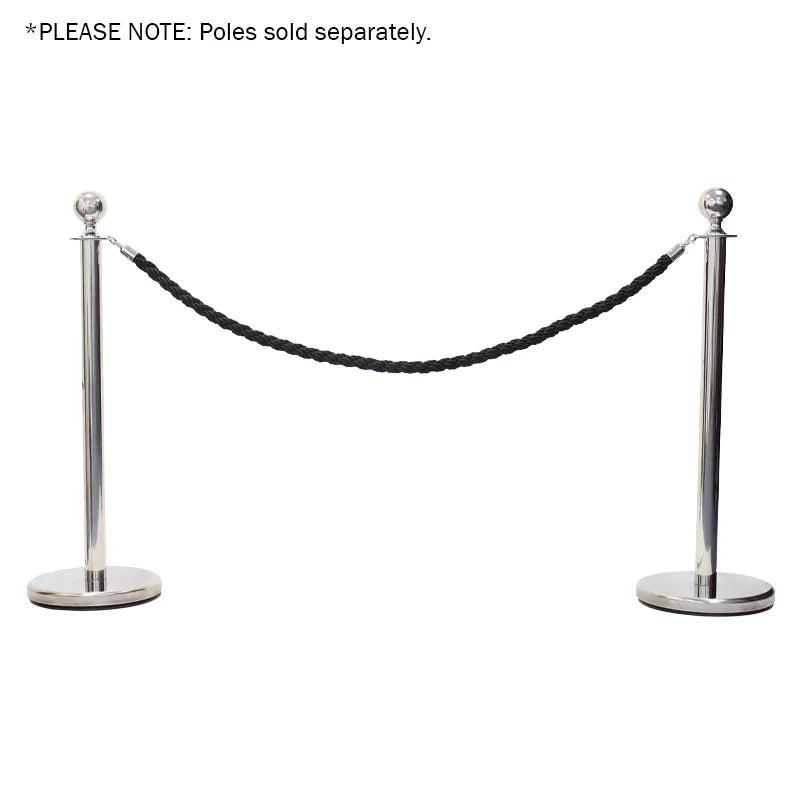 elumen8 Rope Black Twisted Chrome Barrier Series