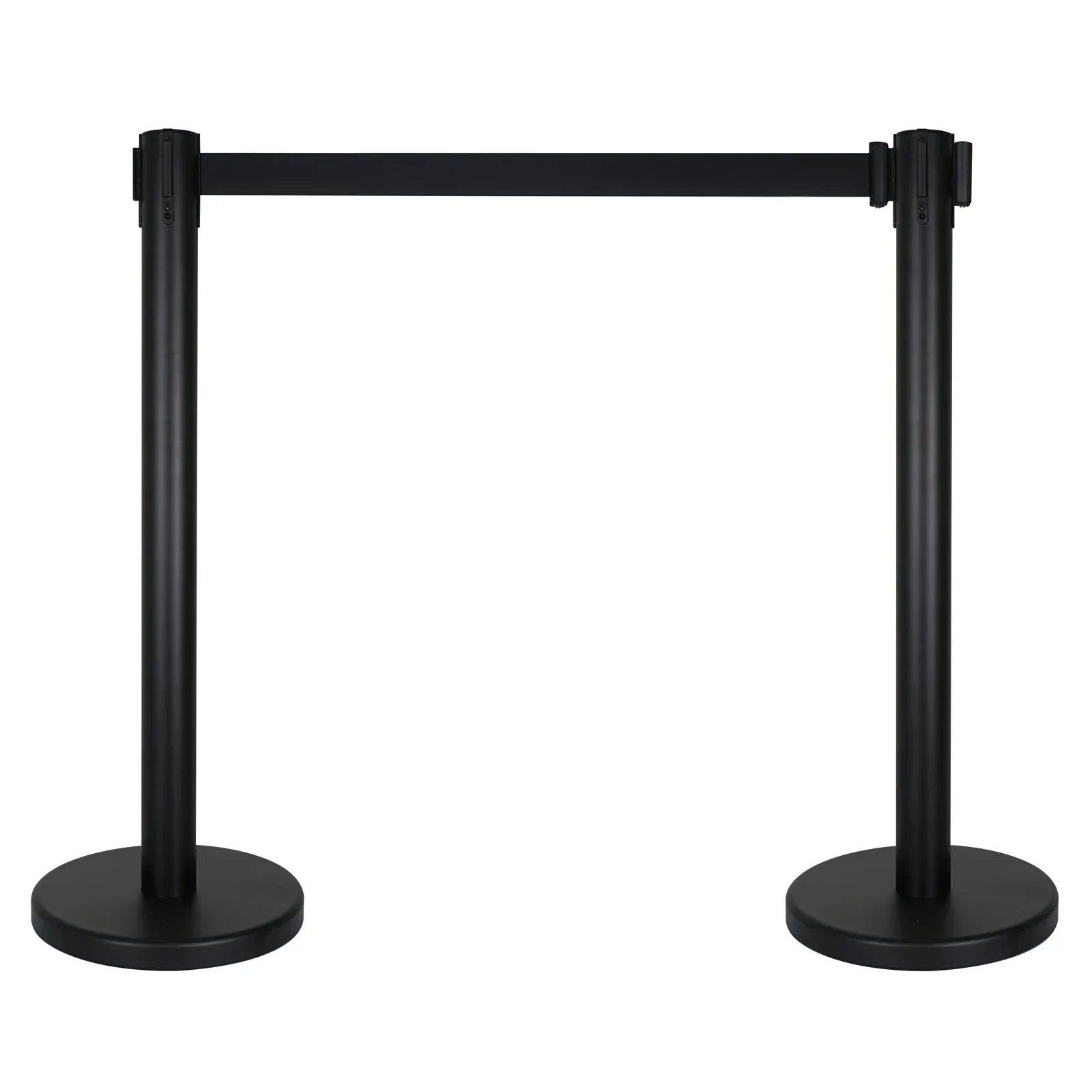 elumen8 Black Pole and Strap Retractable Barriers