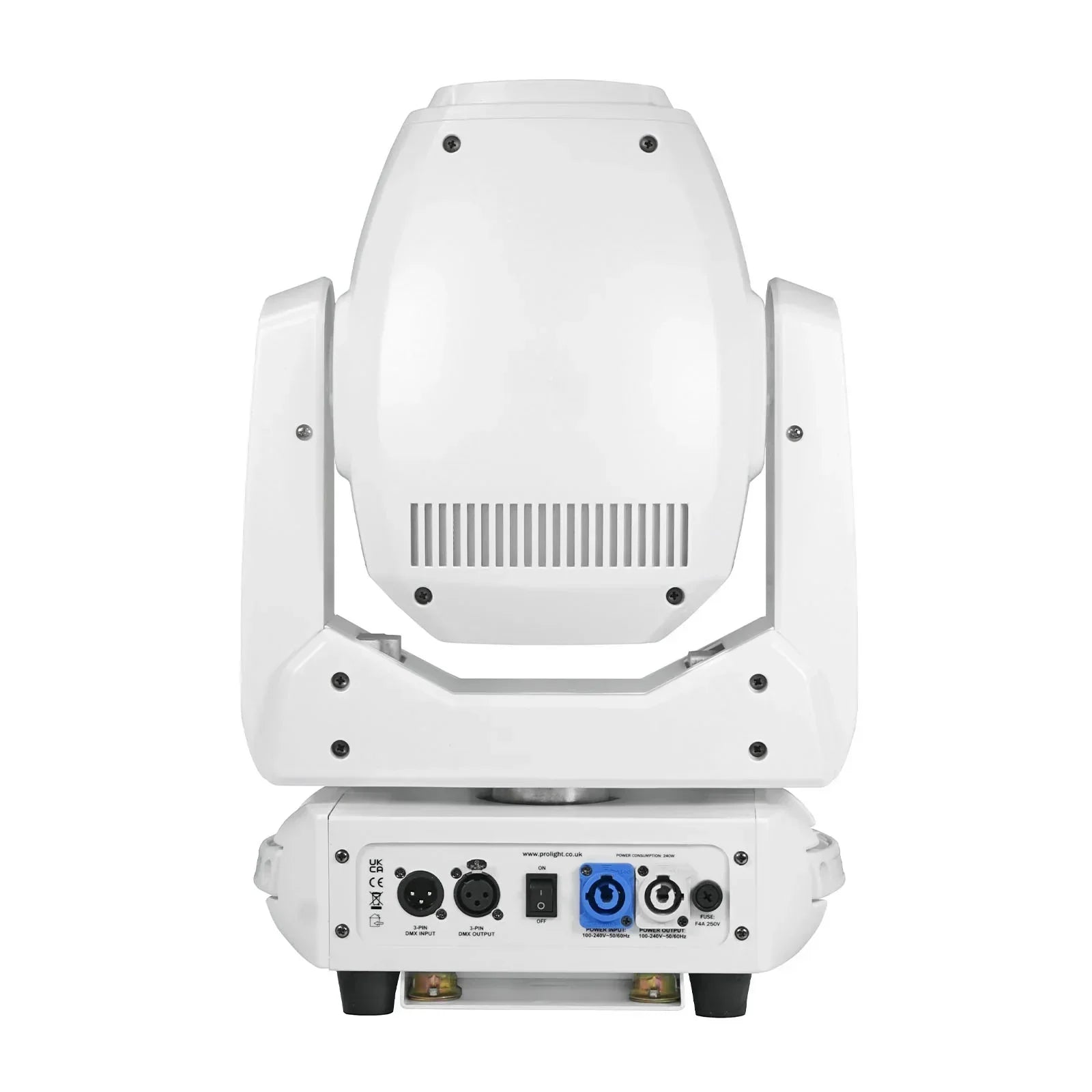 Equinox Fusion 200 Zoom Spot White Moving Head with DMX Cable