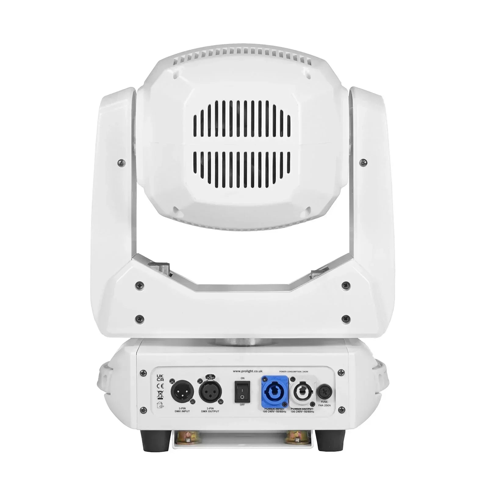 Equinox Fusion 200 Zoom Spot White Moving Head with DMX Cable