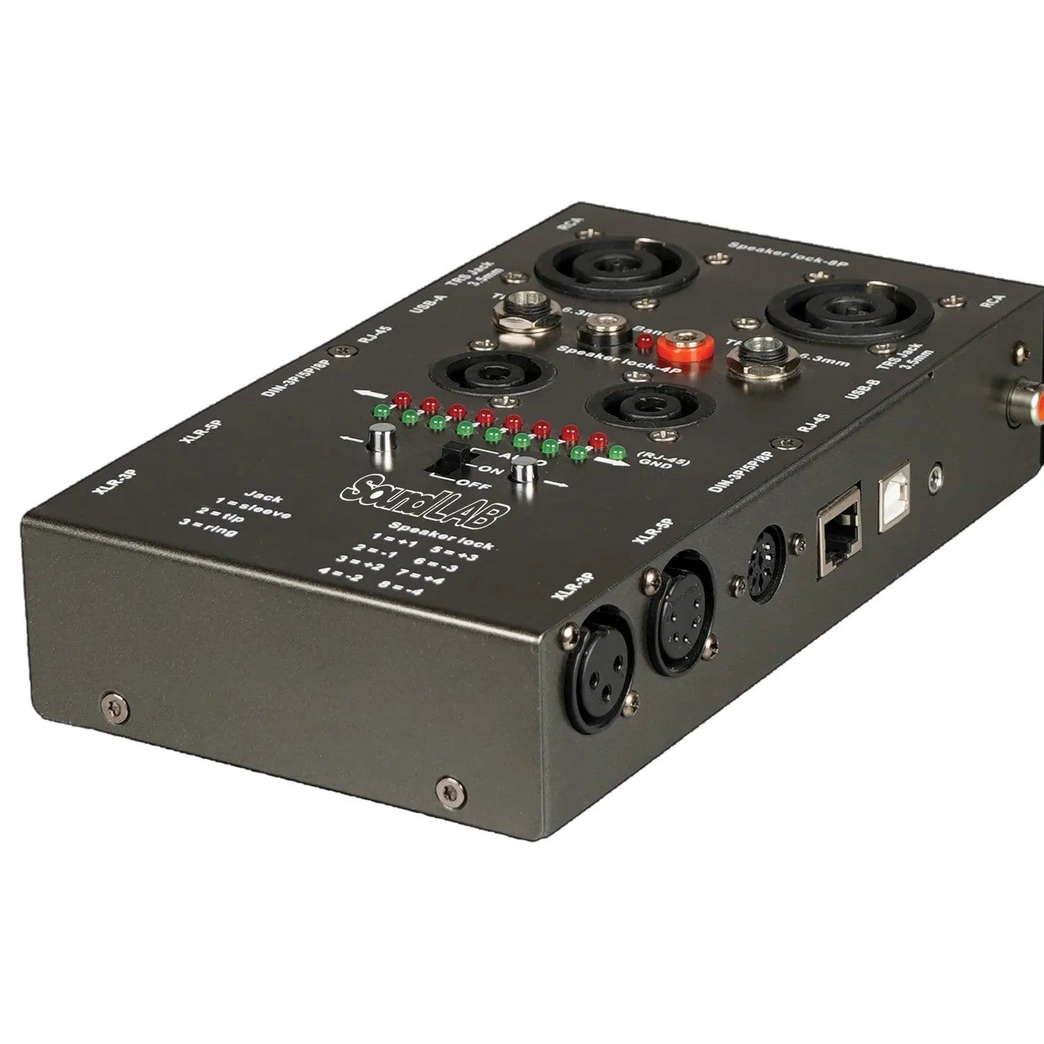 Soundlab Audio Cable Tester - XLR, Speakon, USB Jack