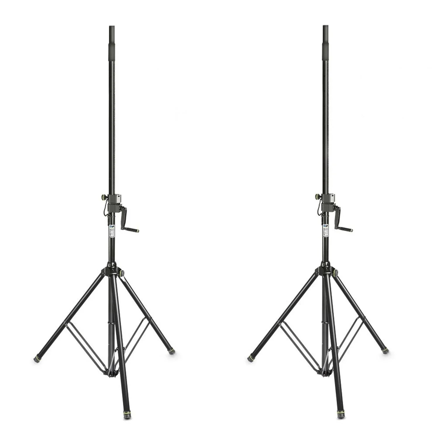 2 x Gravity SP 4722 B Wind-Up Speaker Stand
