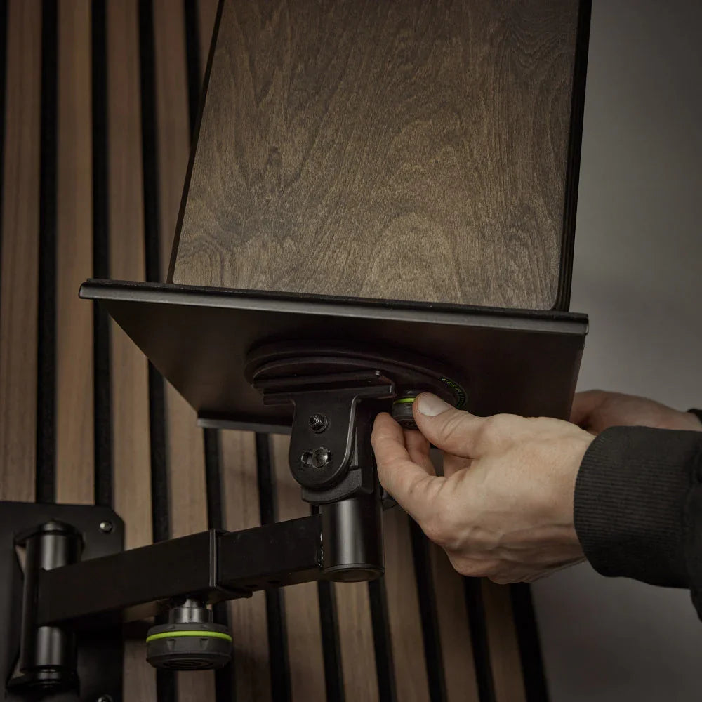 2 x Gravity SP WM 1 B Tiltable and swivelling wall mount for studio monitors