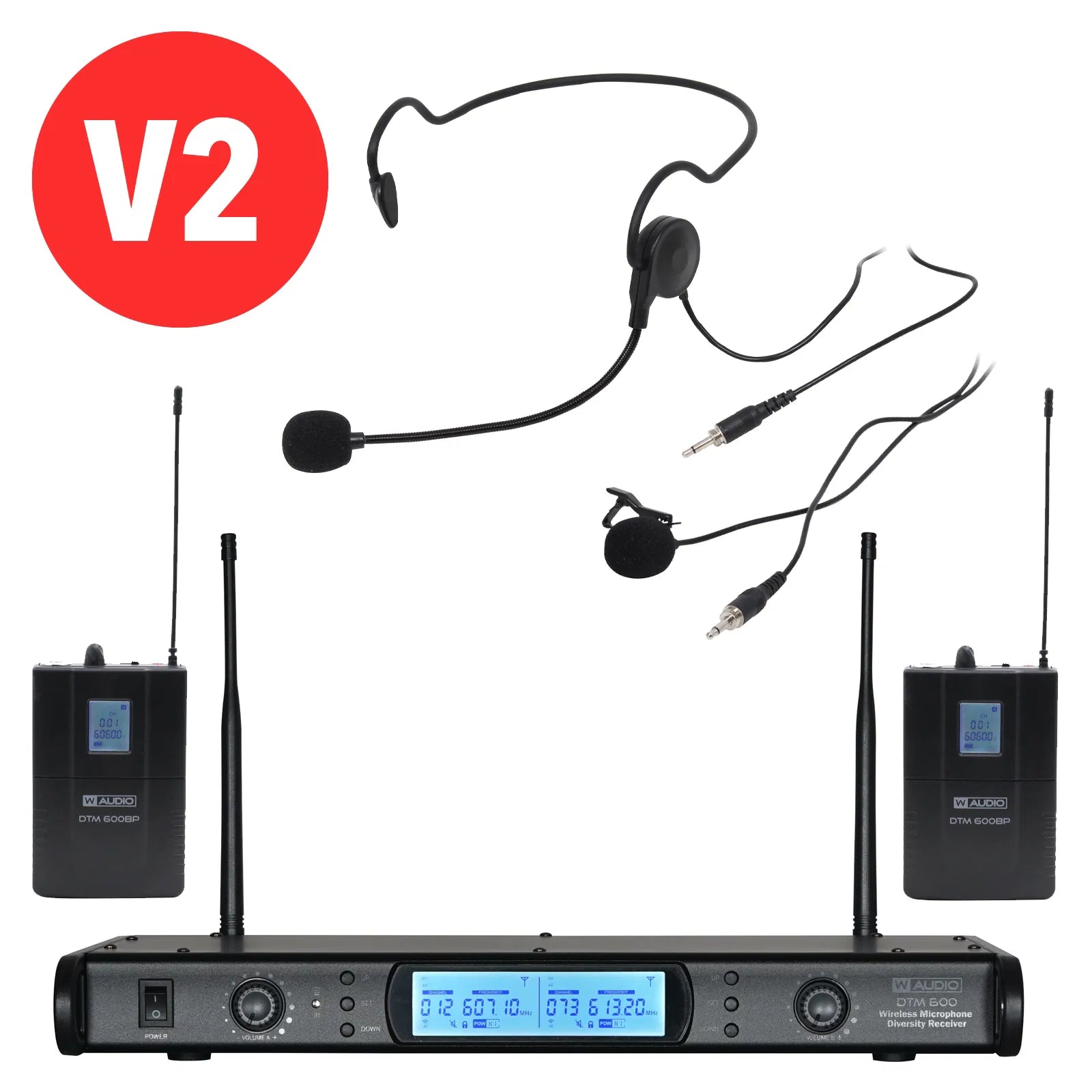 W-Audio DTM 600 V2 Twin Beltpack Diversity System