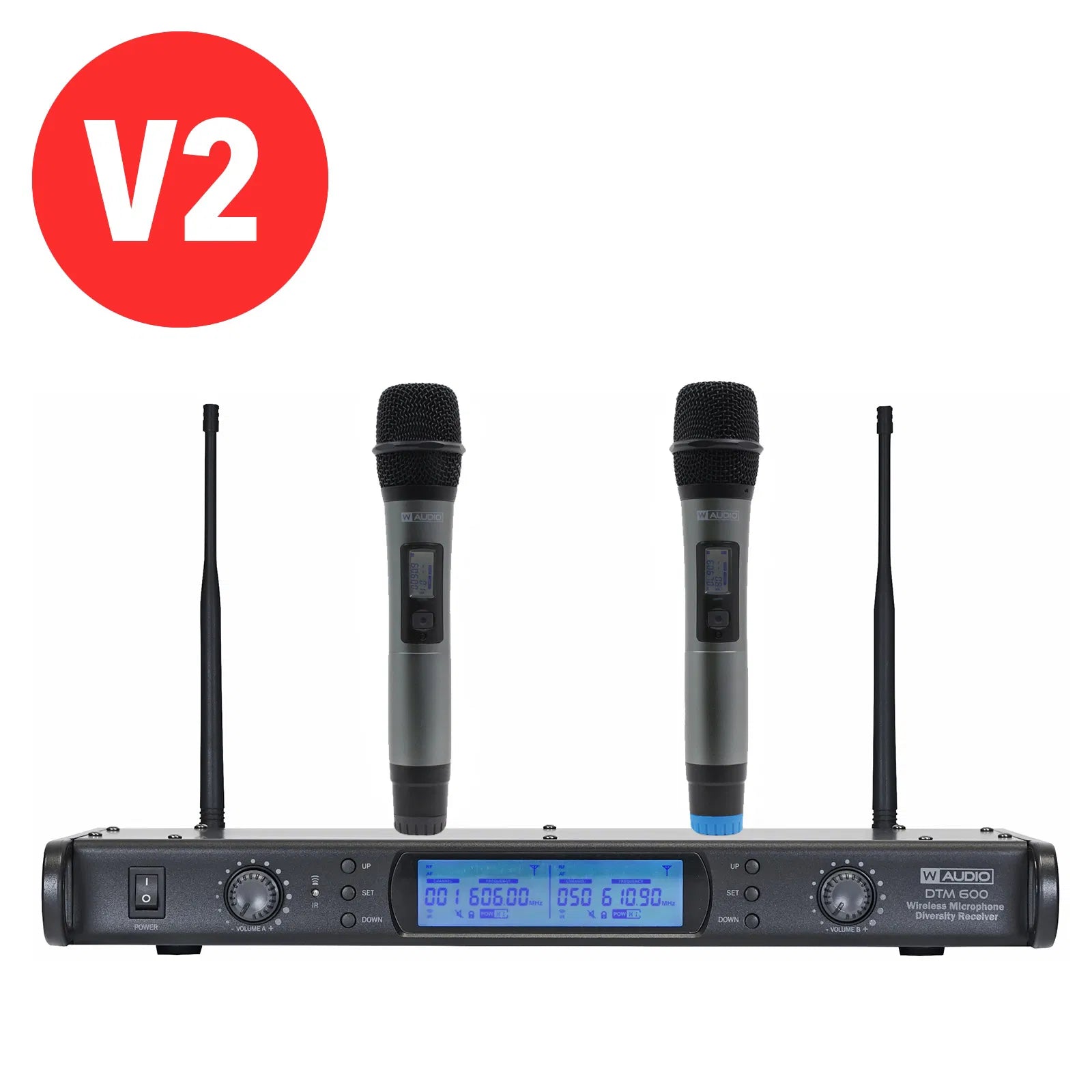 W-Audio DTM 600H V2 Twin Handheld Diversity System