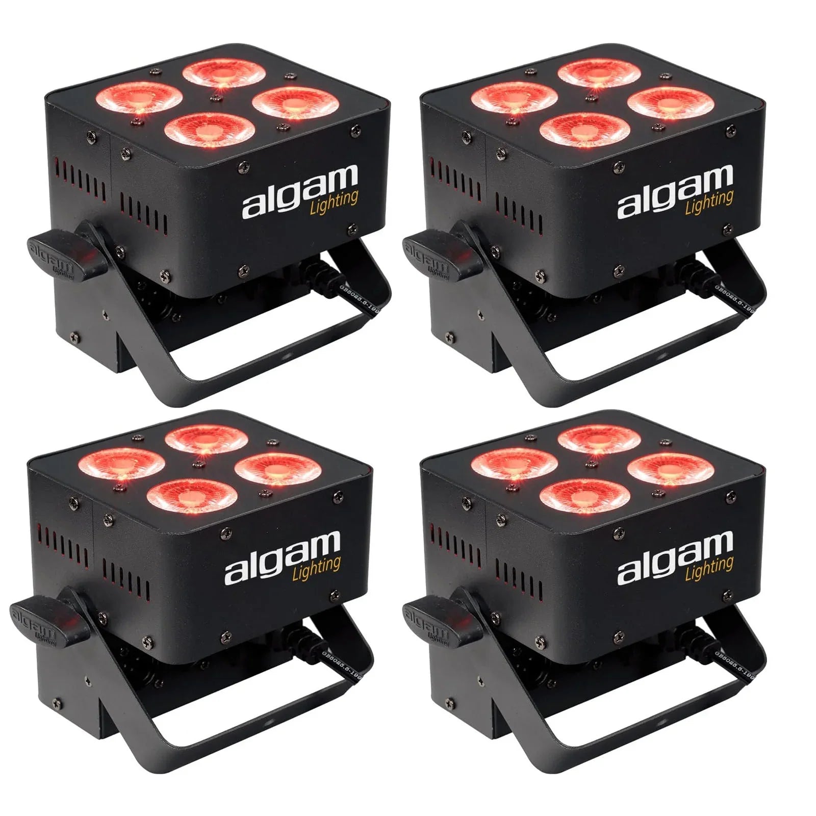 4 x Algam Lighting PAR-410-QUAD 4 x 10W RGBW LED Par Can