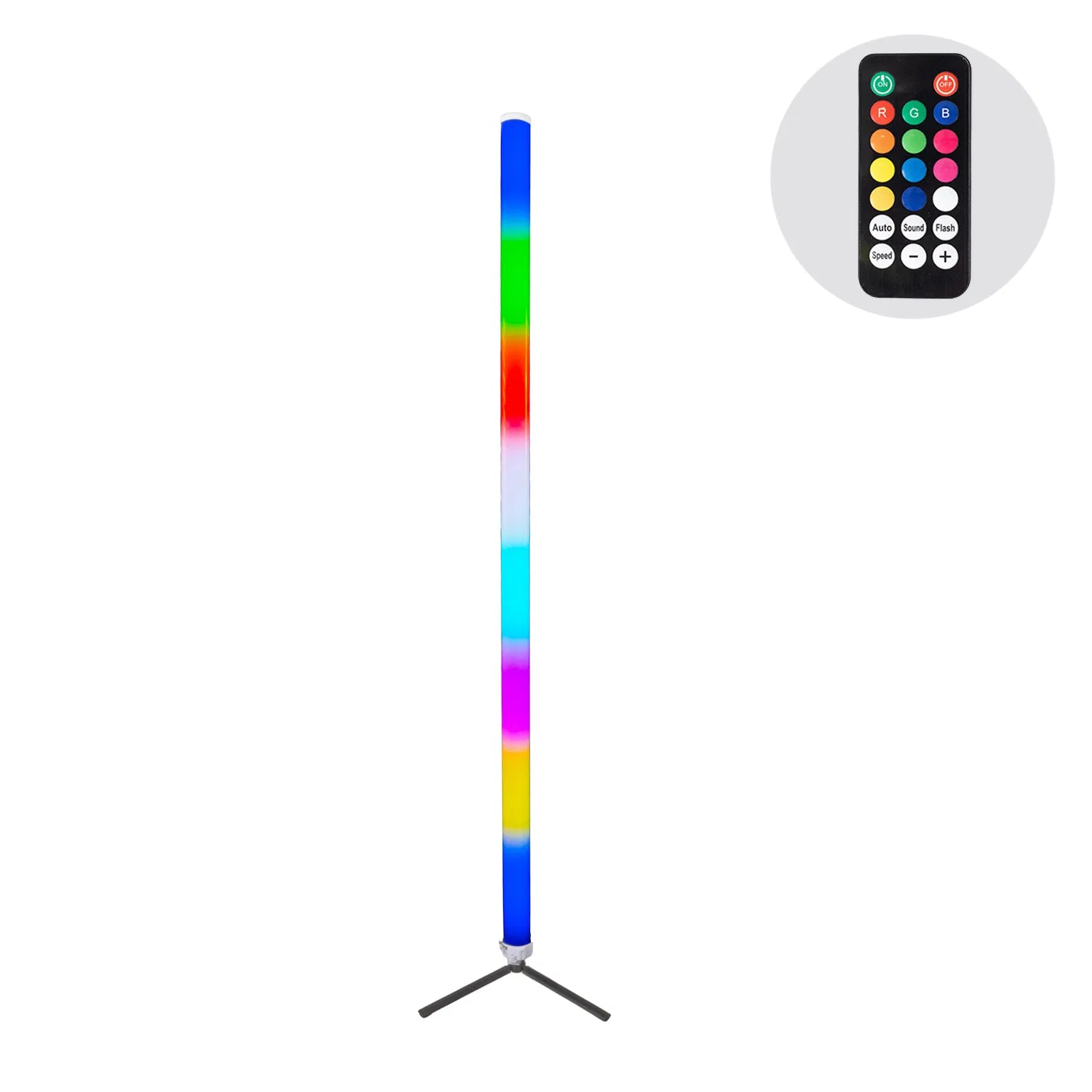 Set of 4 Equinox Pulse Tube XL 1.5m RGB LED tubes for stage and events