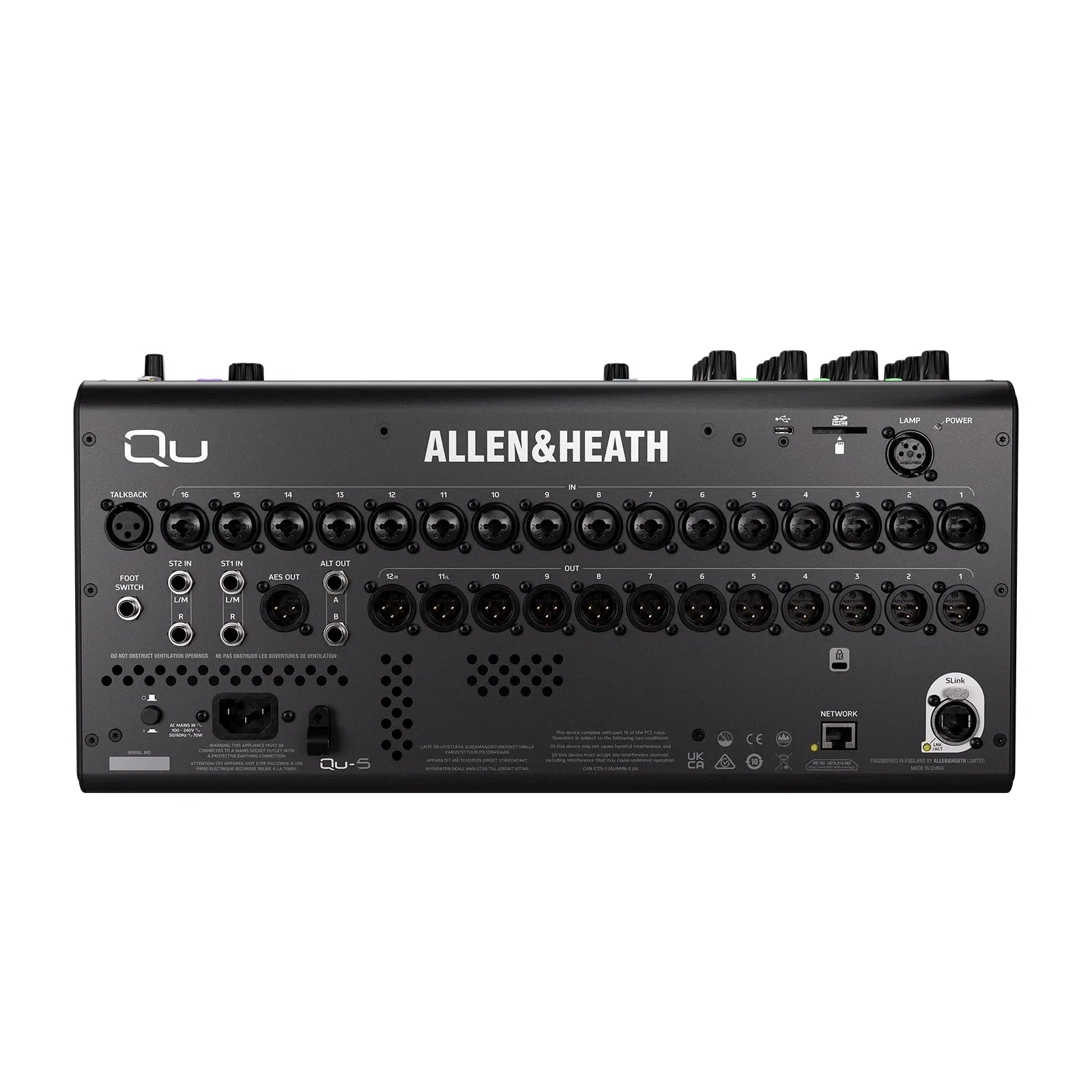 Allen & Heath Qu-5 Digital Mixing Console With 16 Faders