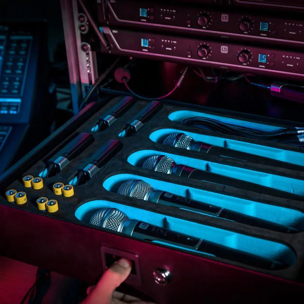 Adam Hall 87402 Microphone Foam Inlay for 2U Rack Drawer Wirelesss Microphones - DY Pro Audio